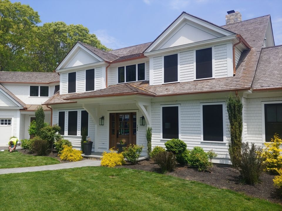 Plymouth, MA Gutter Installation using Coppertone Half Round Aluminum Gutter by Gutter Pro Enterprises