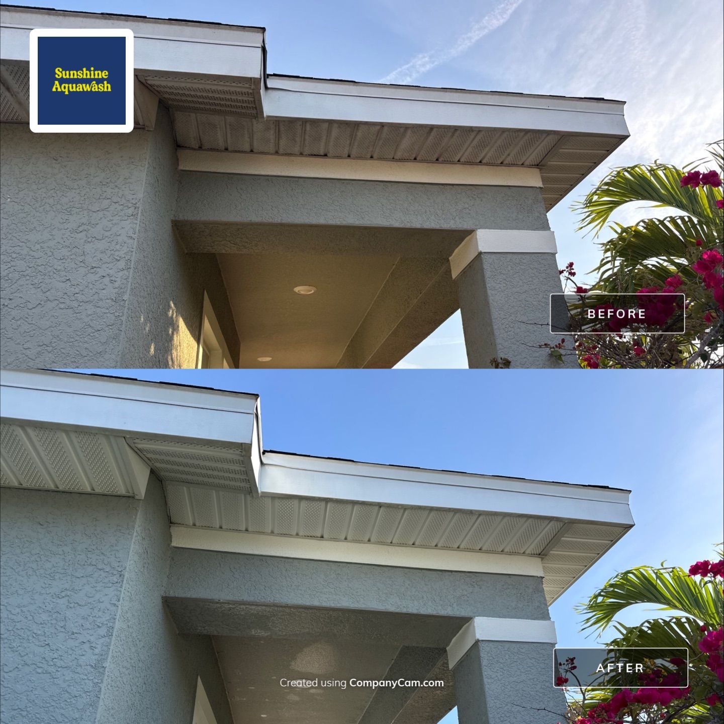 One-Story House Wash & Driveway Cleaning in Trevesta – Palmetto, FL by Sunshine AquaWash