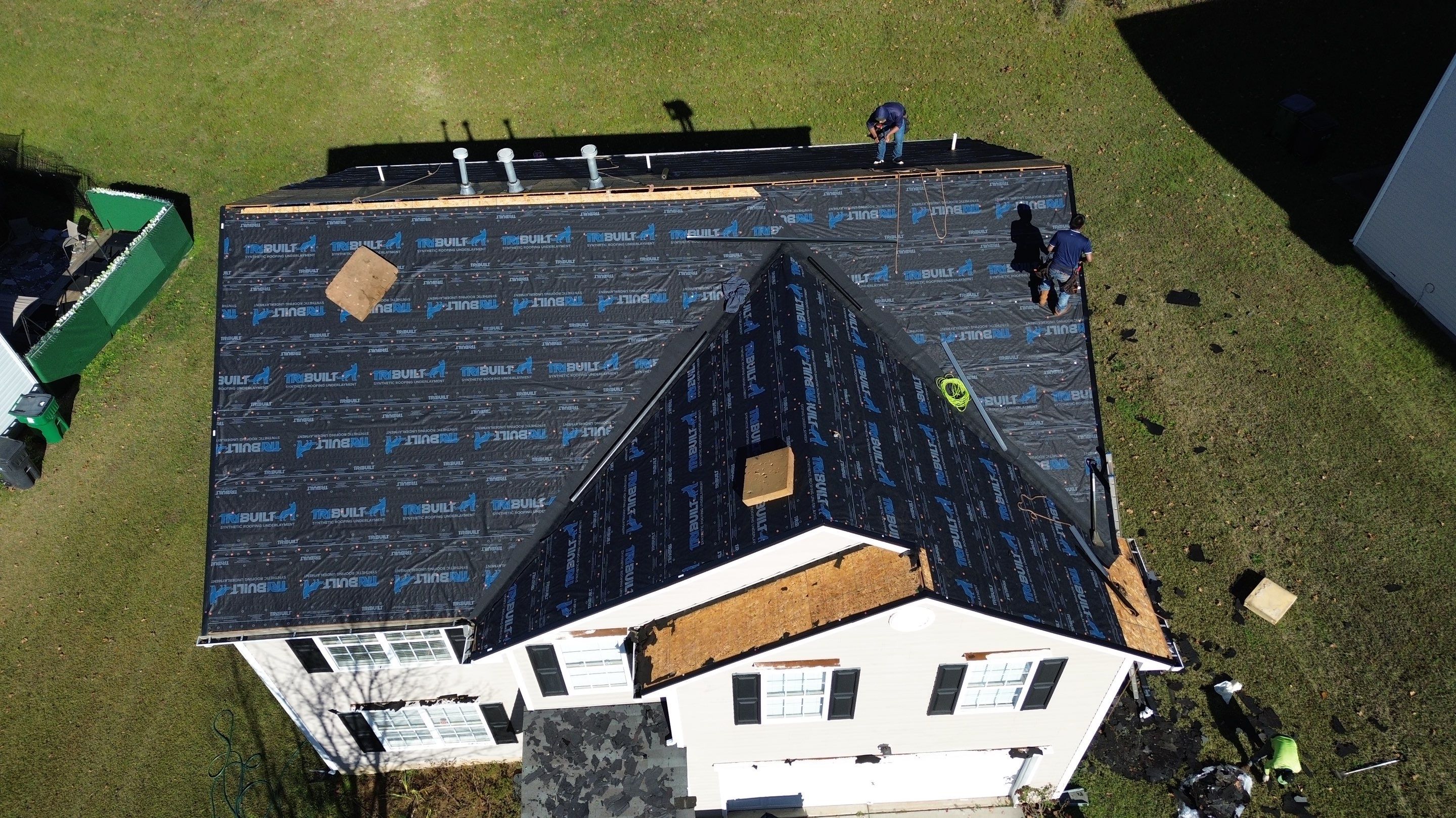Roof replacement by hail damage by Just Brilliant Restoration JBR
