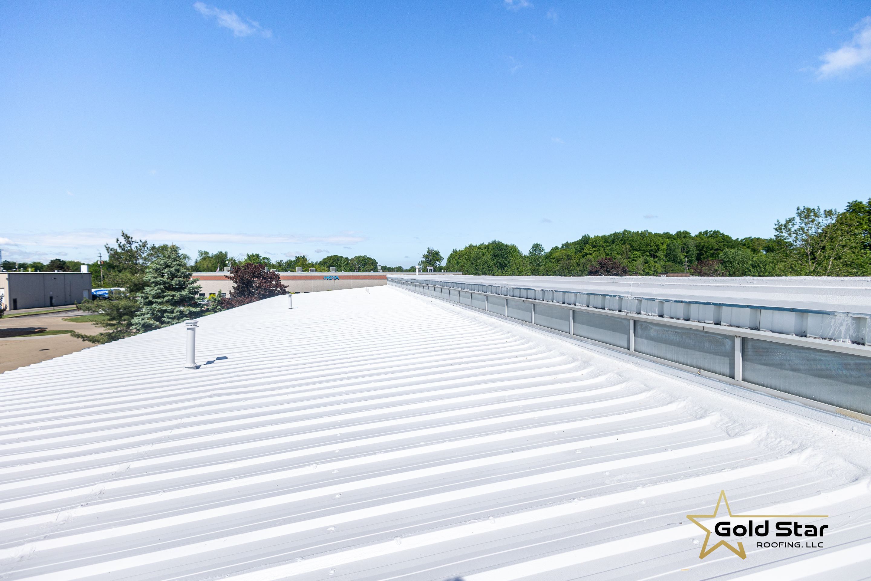 Berea Ohio Metal Roof Coating by Gold Star Roofing LLC 