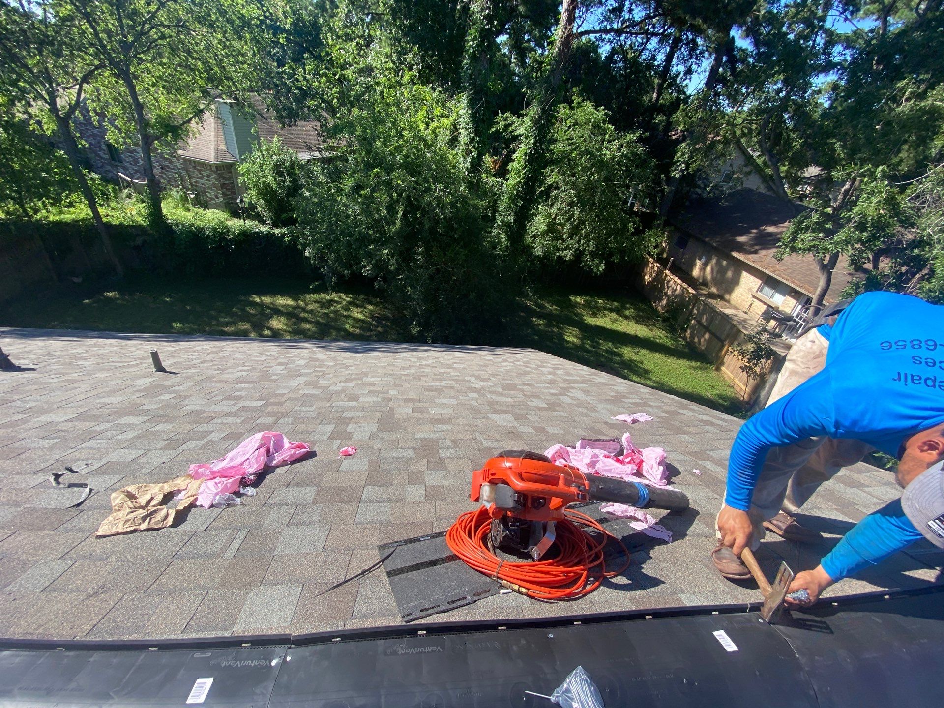 Residential Roofing Repair using Owen's Corning Duration (Lifetime) Shingles by Roof Repair Company
