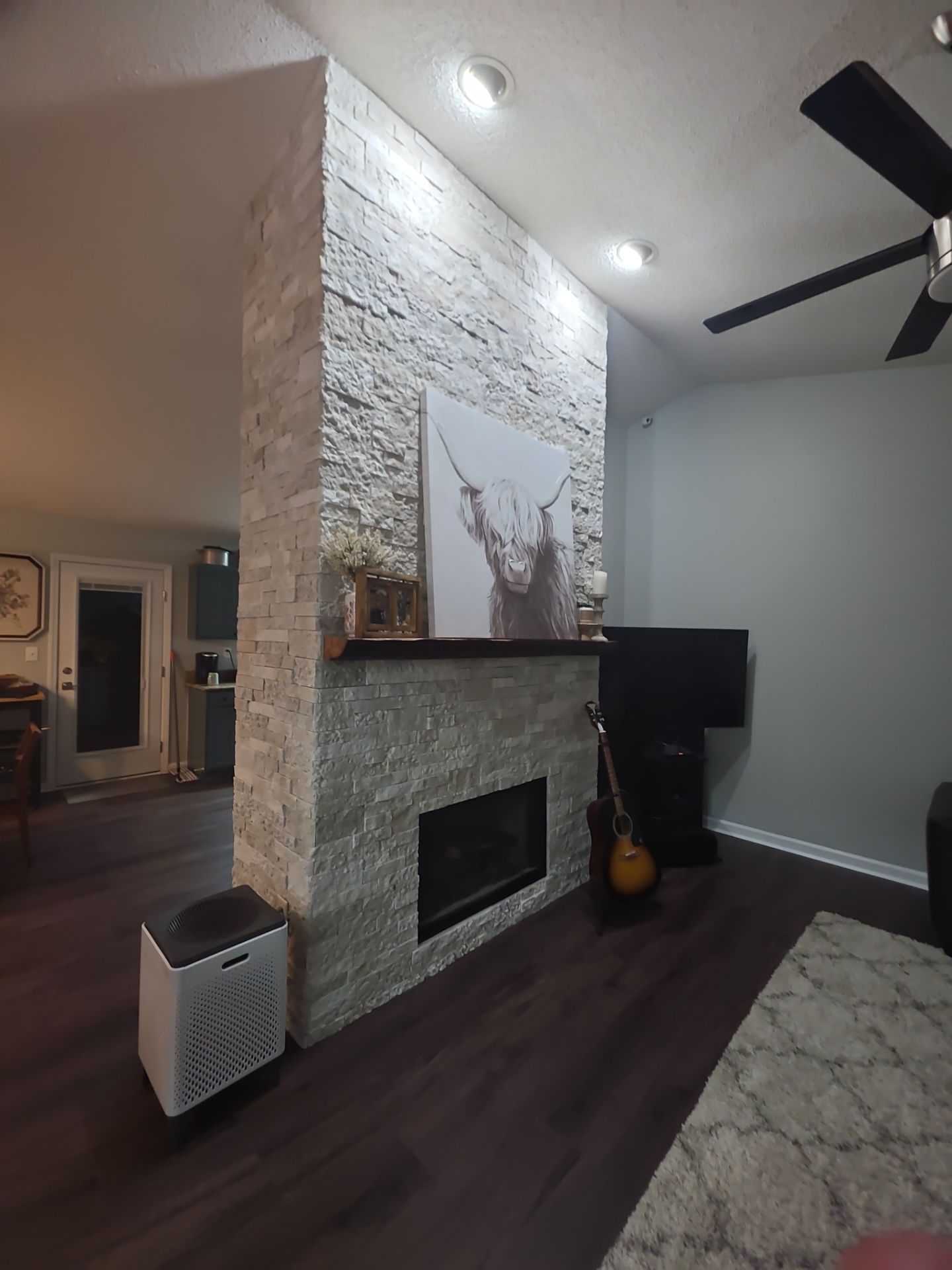 Holly Springs Fireplace Transformation — Full-Height Stone Feature Wall
 by Elite Remodeling and Design LLC