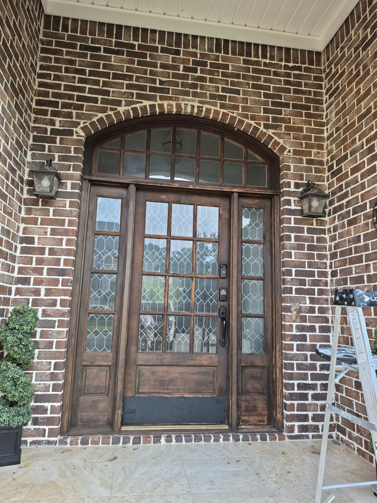 Front Entry Door Painting with Sherwin-Williams Sealskin in Evans by Fresh Coat Painters of Augusta