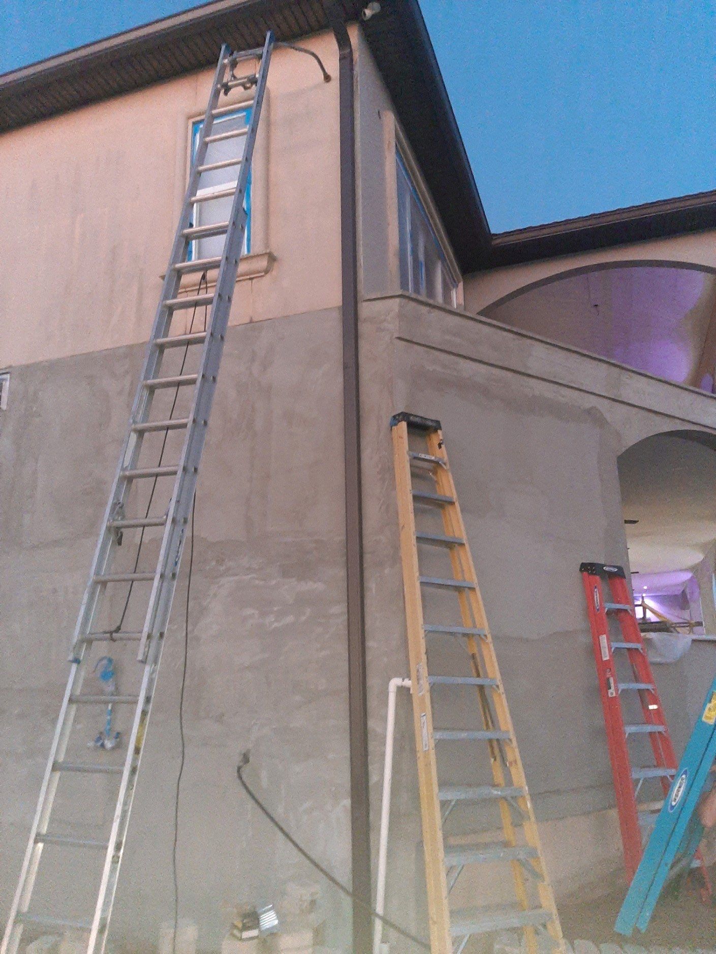 Gutter Installation using Royal Brown K-Style Gutters by Gutter Professors