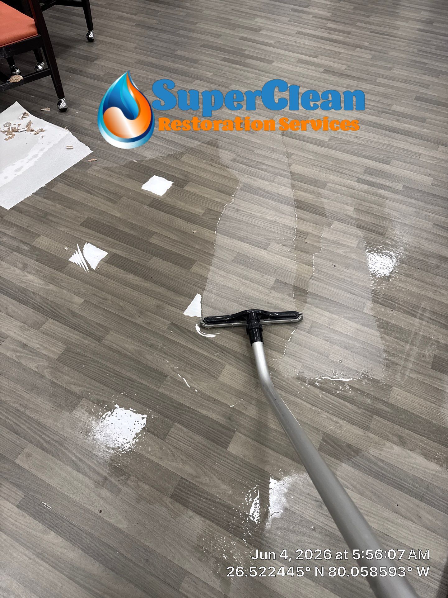 Commercial Water Damage Mitigation and Floor Drying in Boynton Beach by SuperClean