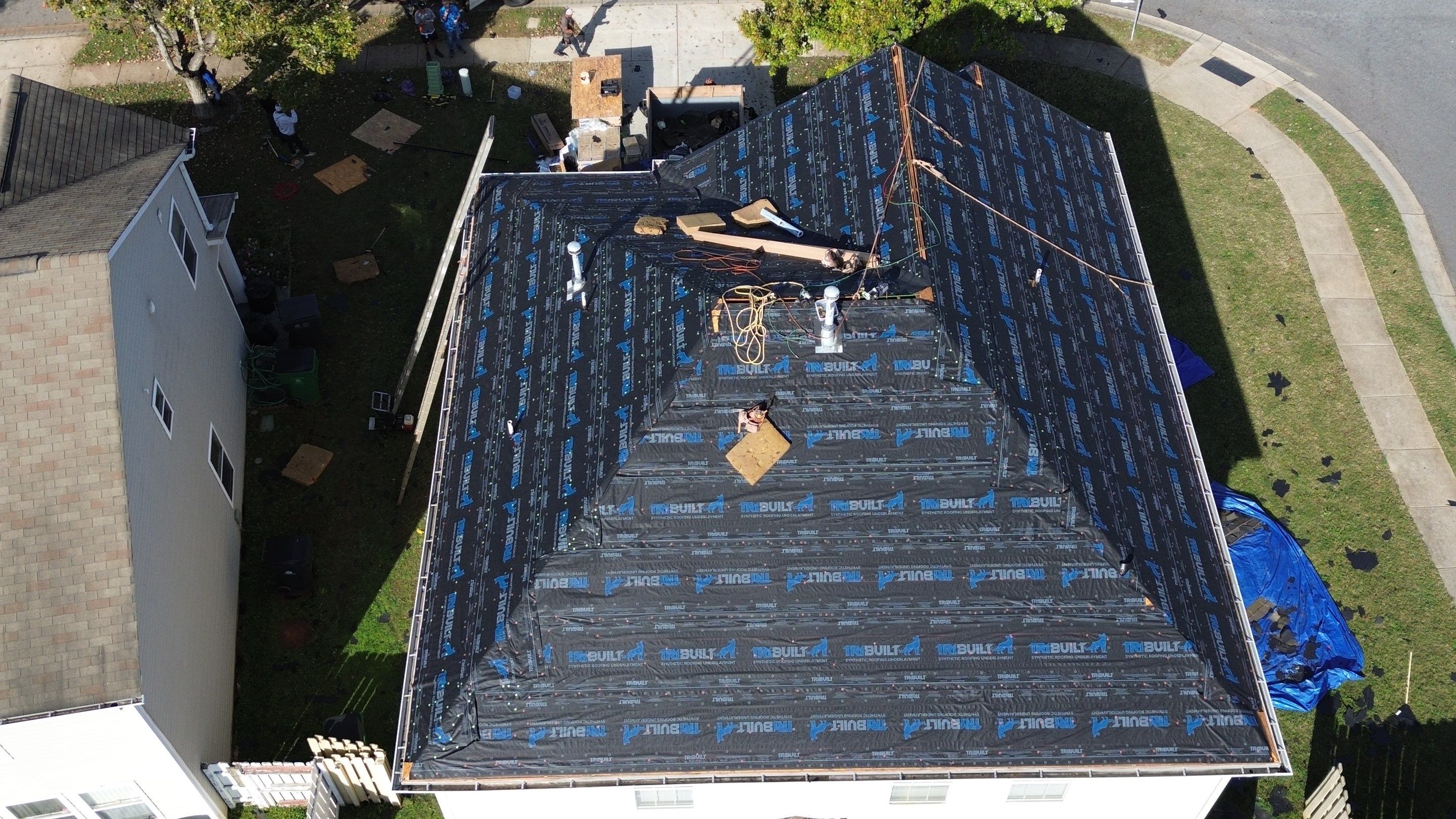 Roof replacement, interior and gutters repair by hail and wind damage by Just Brilliant Restoration JBR