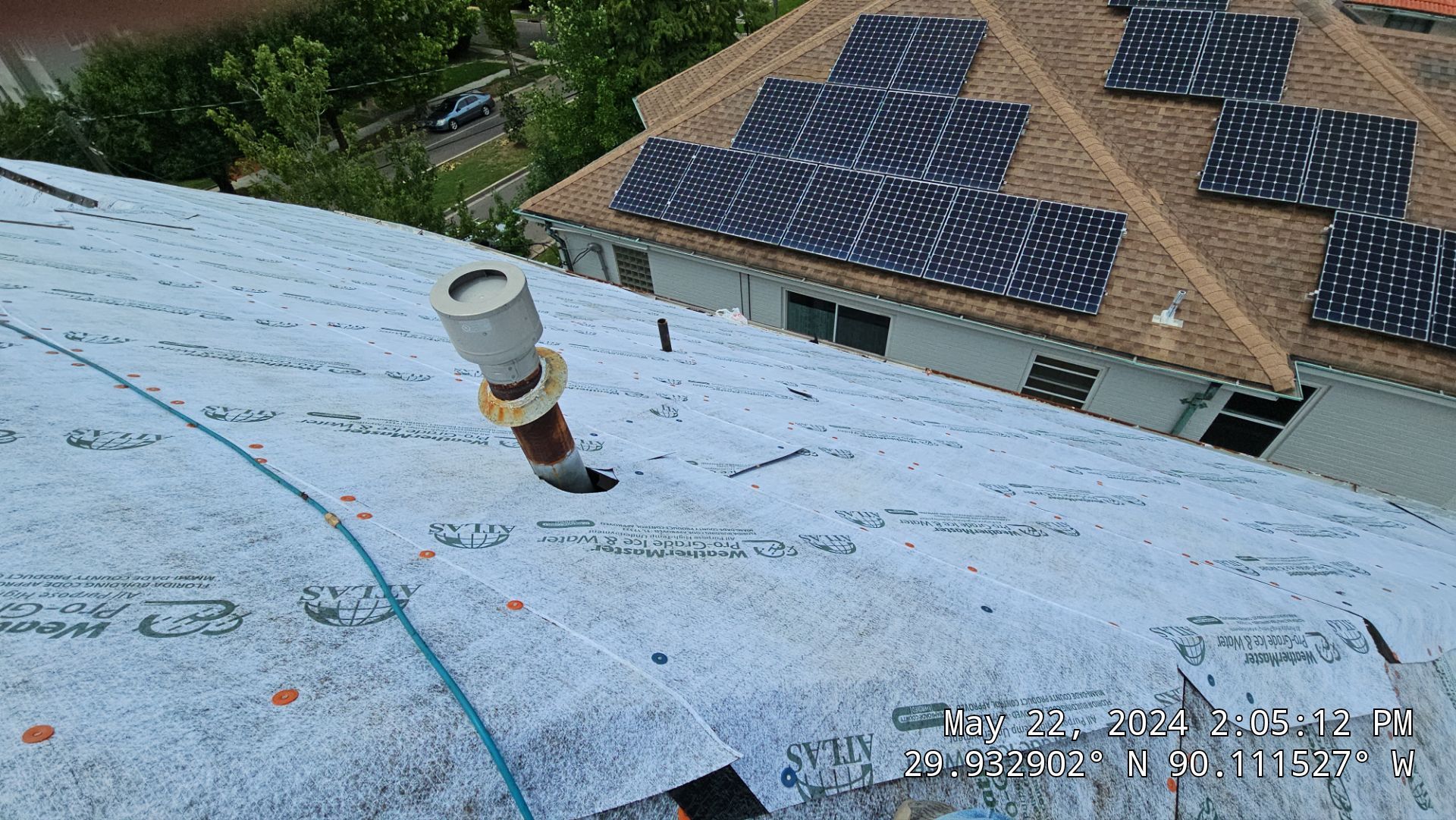 Project in New Orleans by Robertson Roofing & Siding Inc