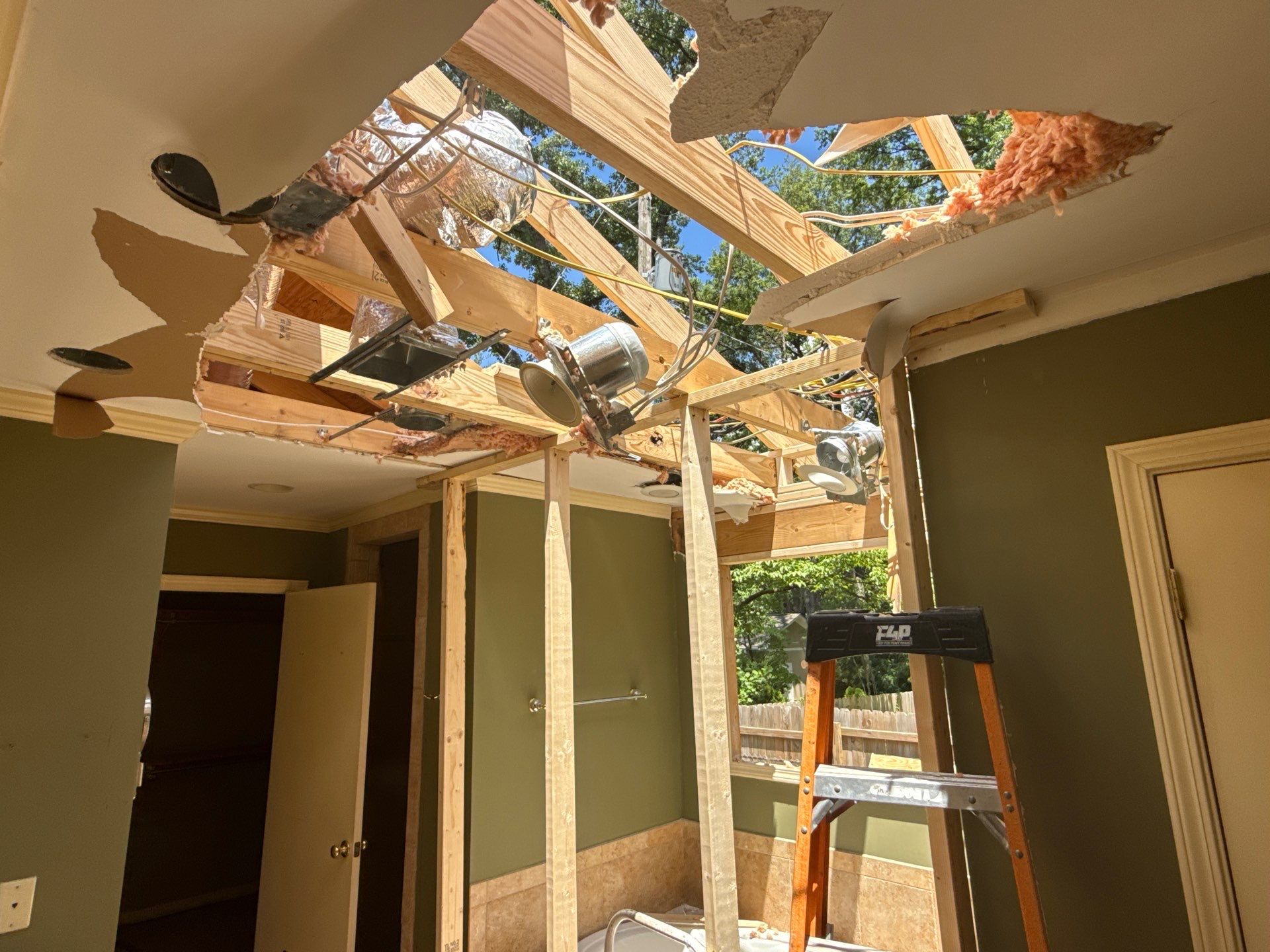 Tree Damage Restoration and Asphalt Shingle Roof Replacement in Memphis by Revival Roofing Services