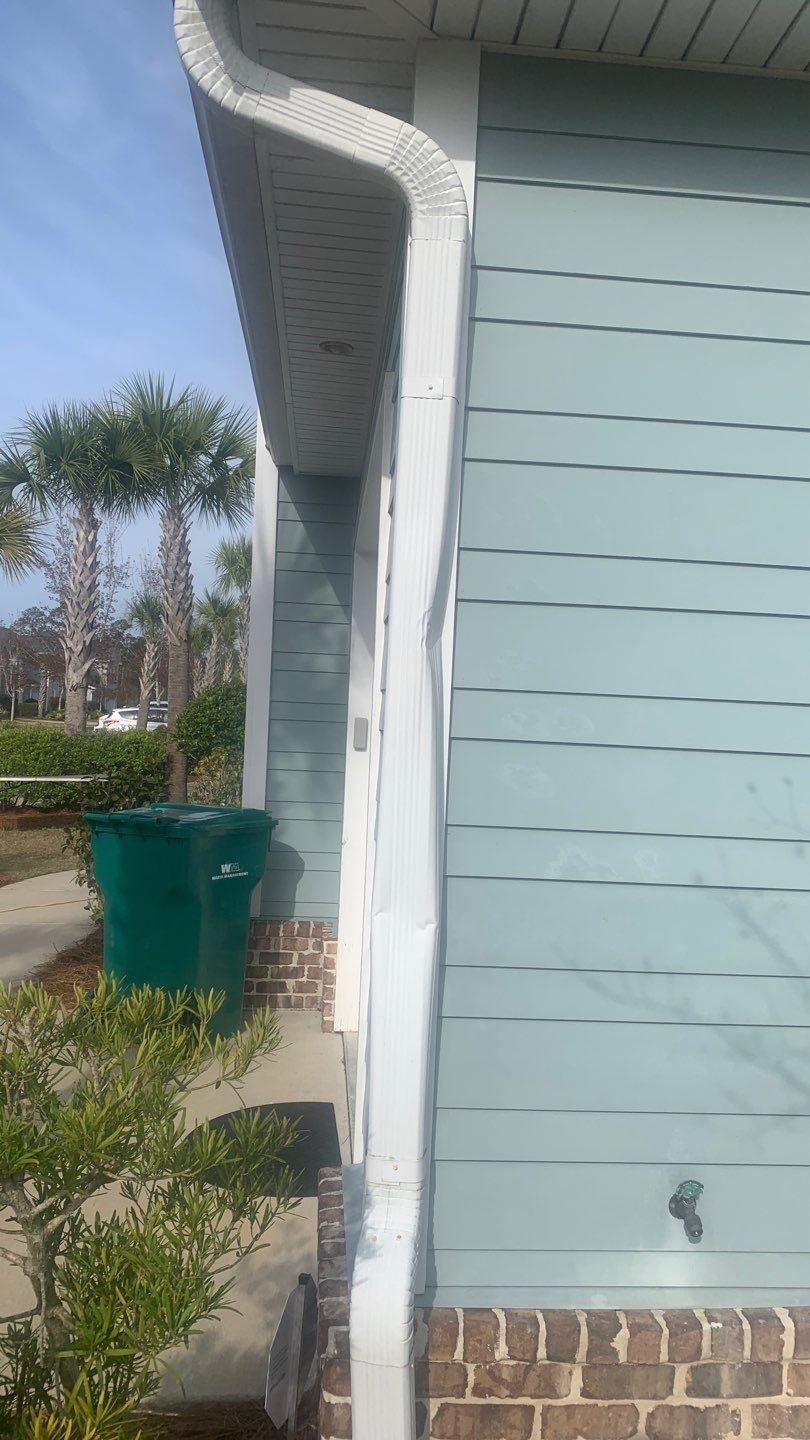 Gutter Installation Using White K-Style 6 Inch Seamless Gutters by Gutter Professors