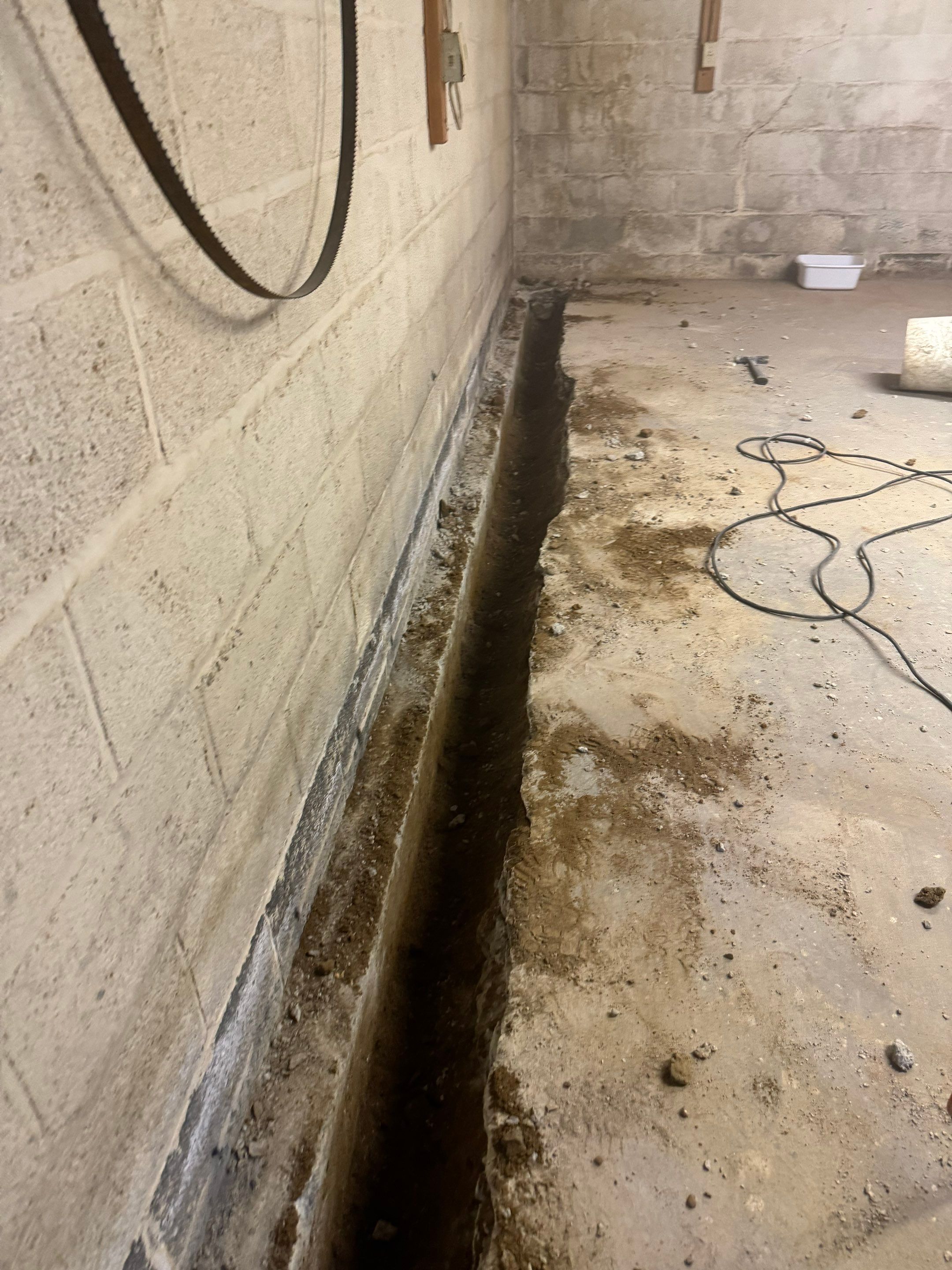 Interior French Drain Washington Township, NJ by Pure Service Pro, LLC 