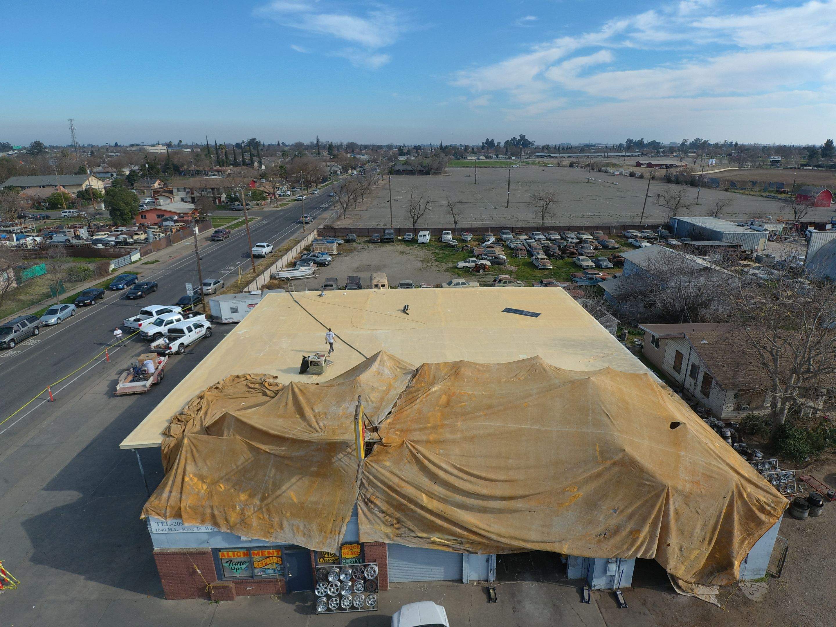 Spray foam and coatings using Conklin Benchmark/PUMA XL coatings and spray foam by Straight Edge Roofing Inc