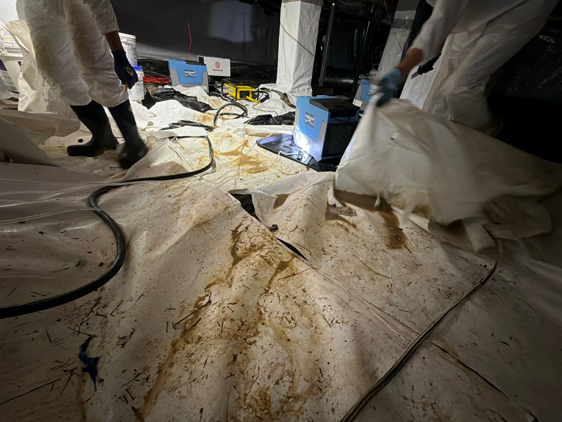 Alpharetta Crawlspace Water Damage Restoration with Vapor Barrier Installation by Restoration Damage Pros of Atlanta