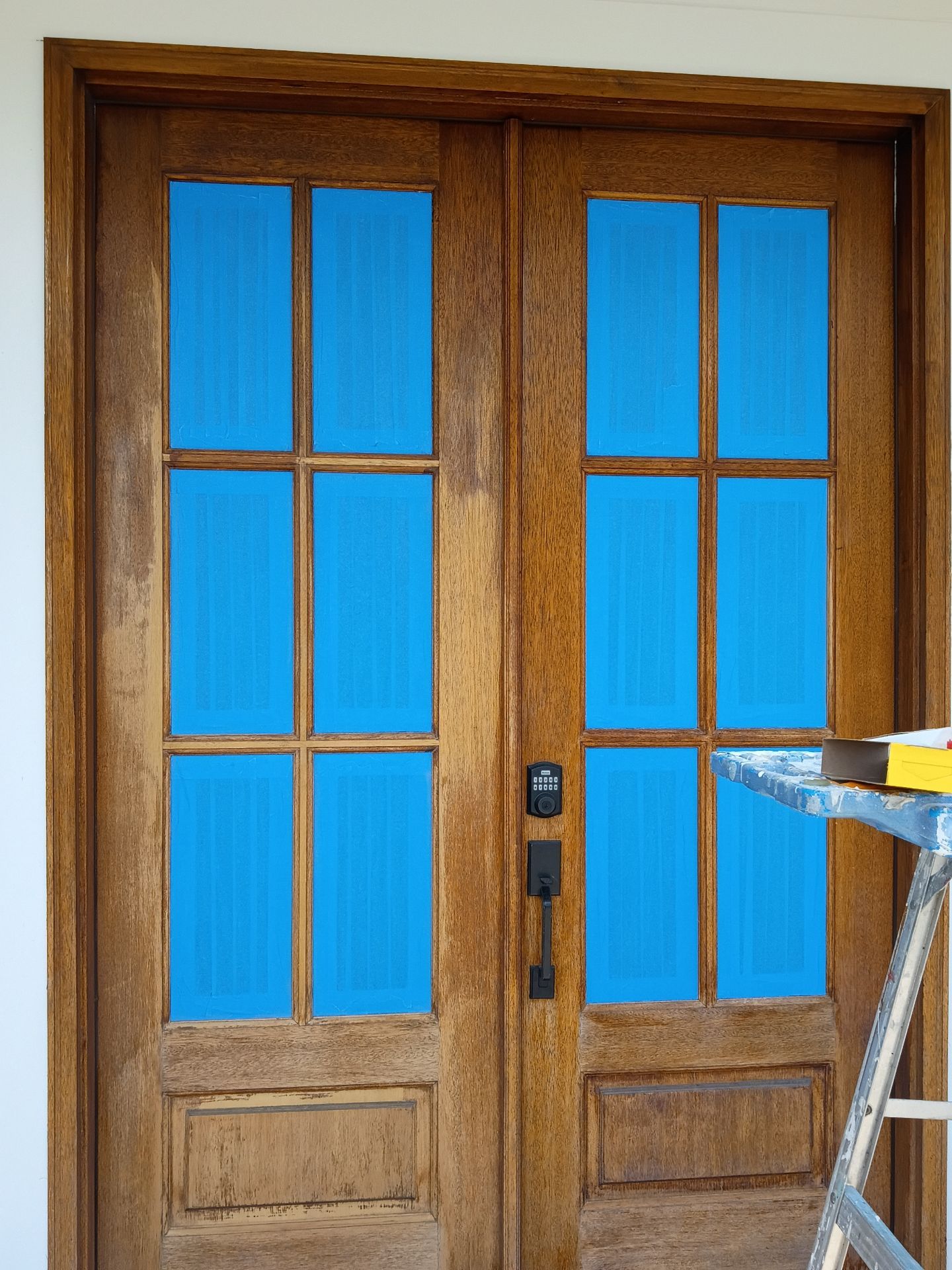 Wooden Double Door Refinishing and Patio Coating in Evans by Fresh Coat Painters of Augusta