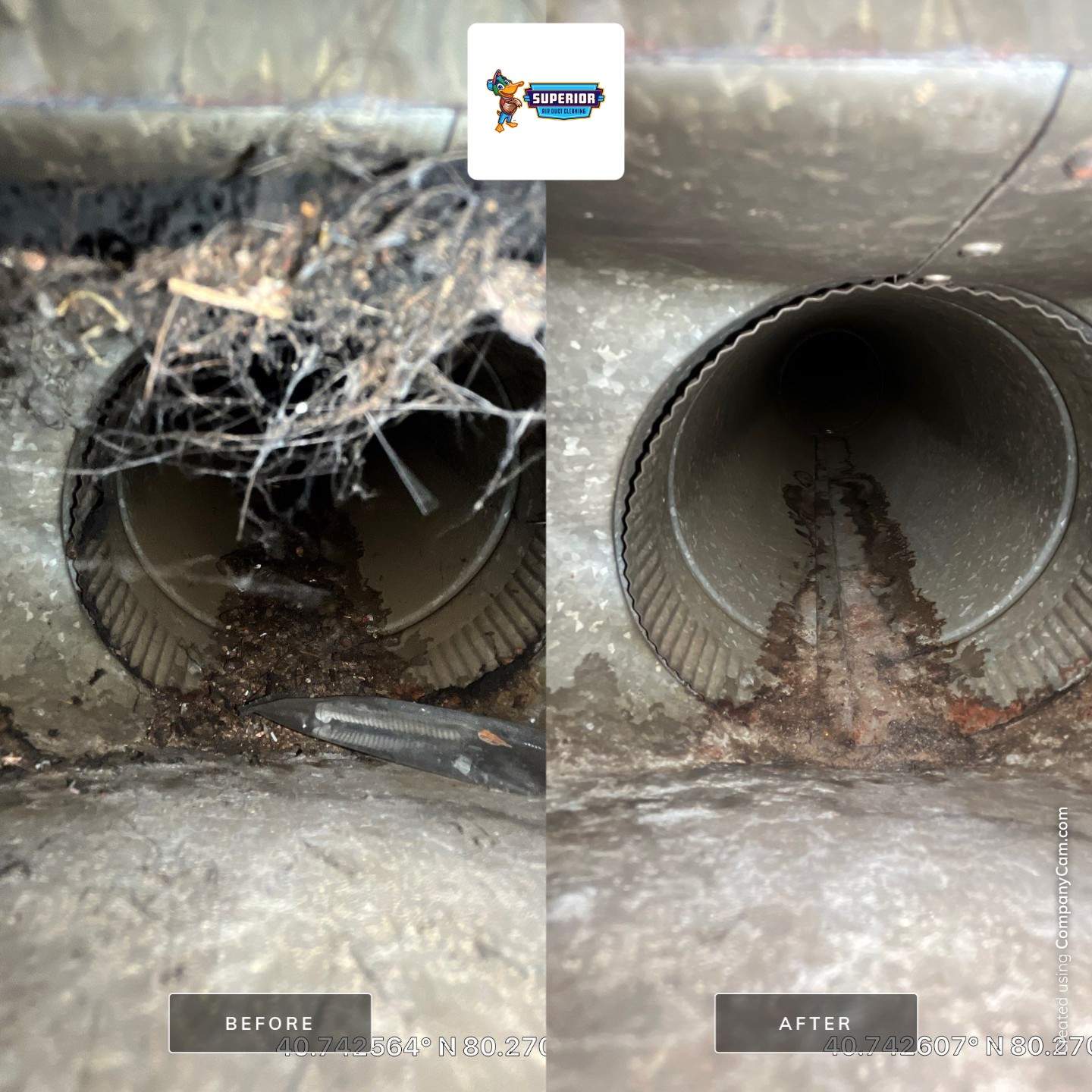 Air Duct Cleaning With a Vacuum Truck in New Brighton, PA by Superior Air Duct Cleaning