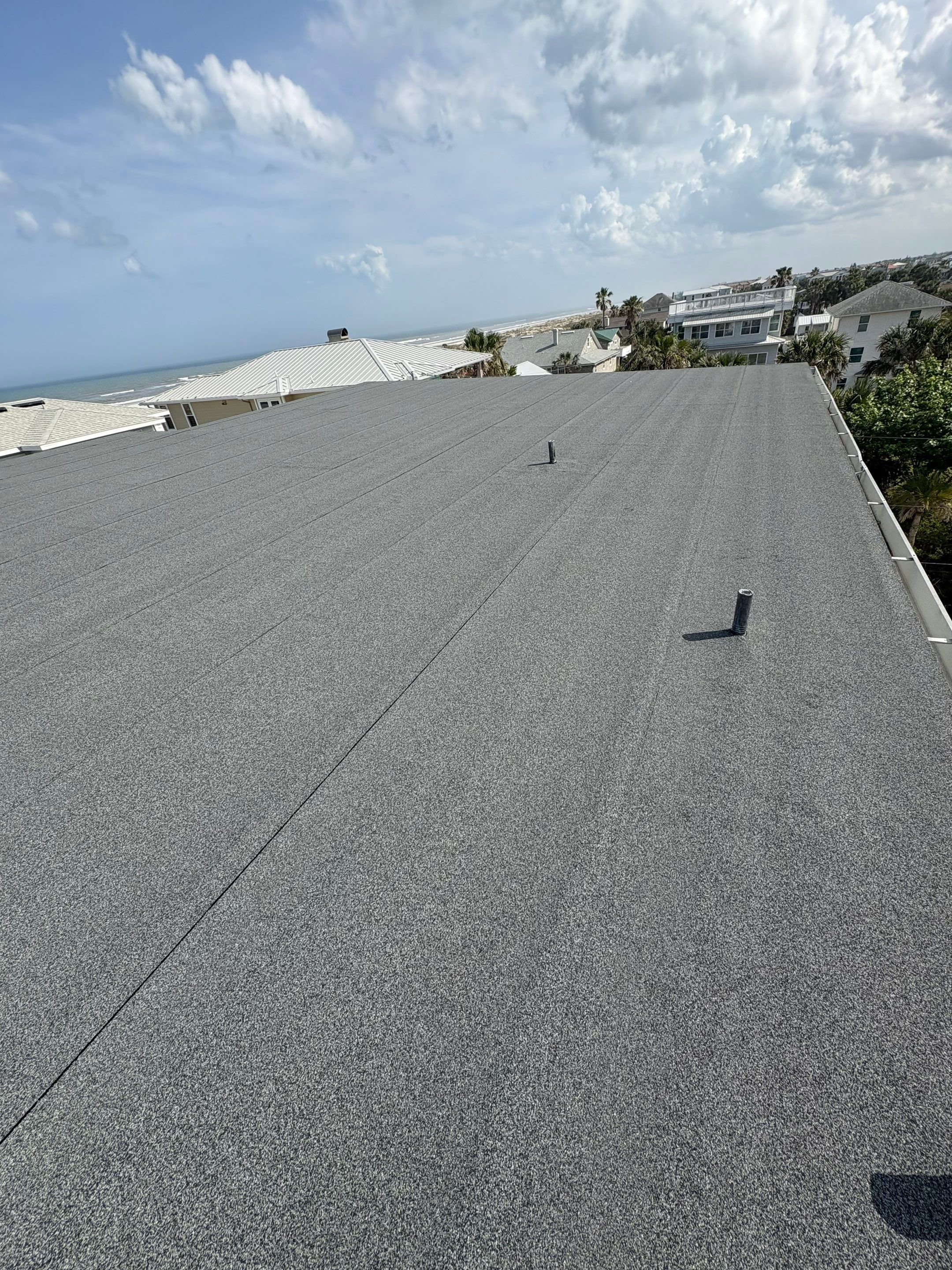Flat Reroof Replacement St Augustine FL by Pinnacle Roofing Group