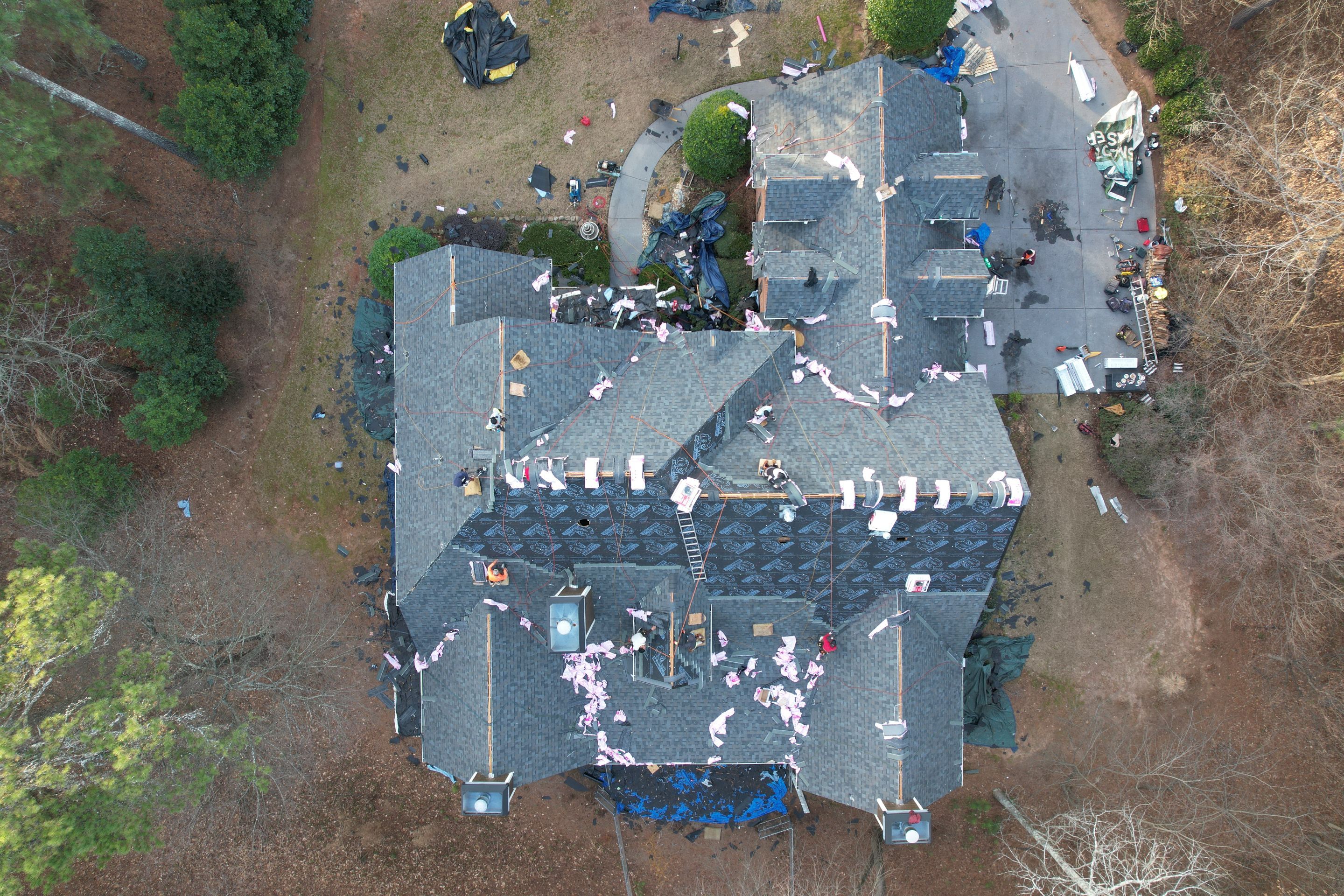 Residential Roofing Installation using Owens Corning by Inspector Roofing and Restoration