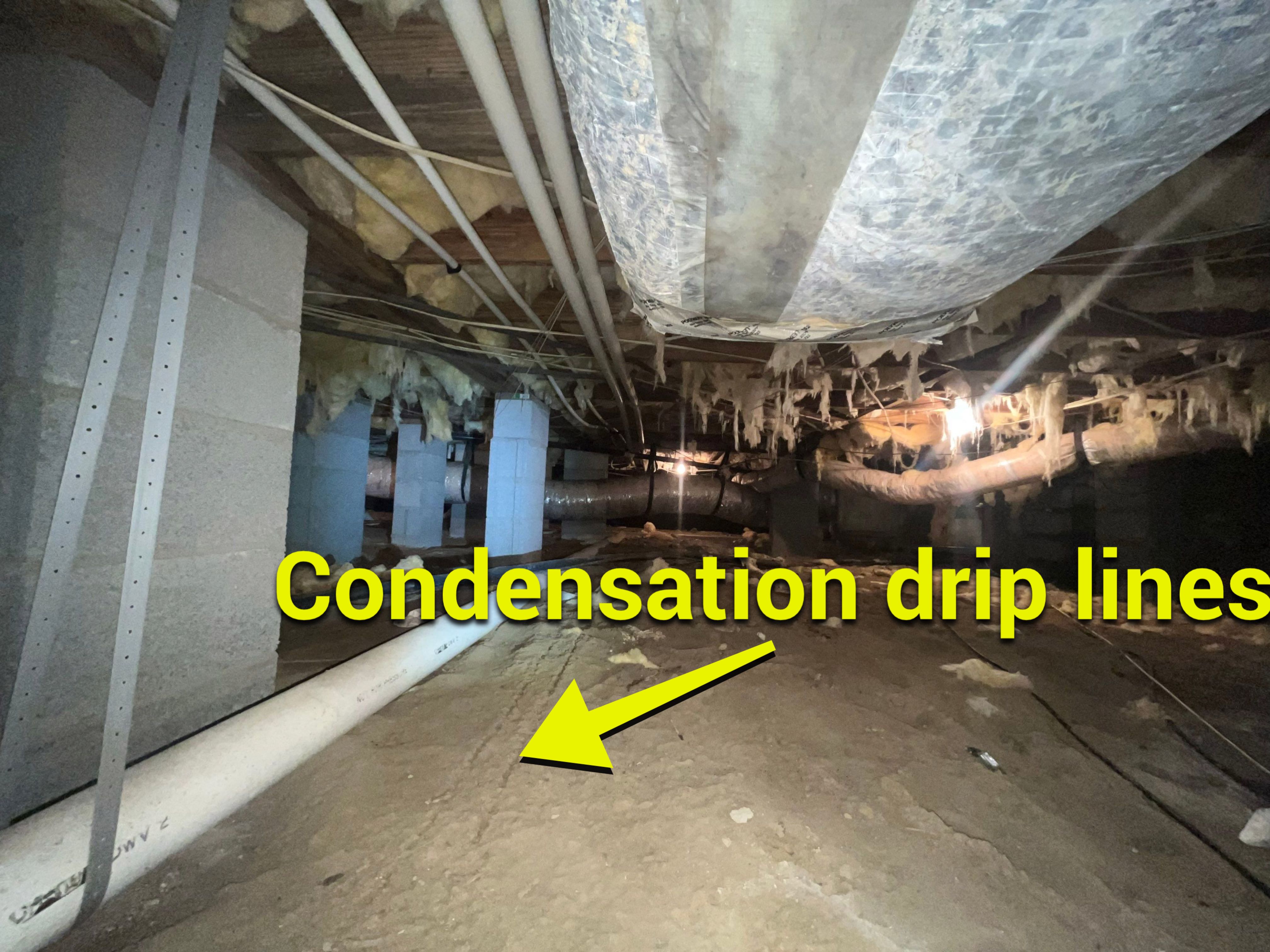 Dehumidifier and Moisture Barrier install with Structural repairs. by Impact Crawlspace
