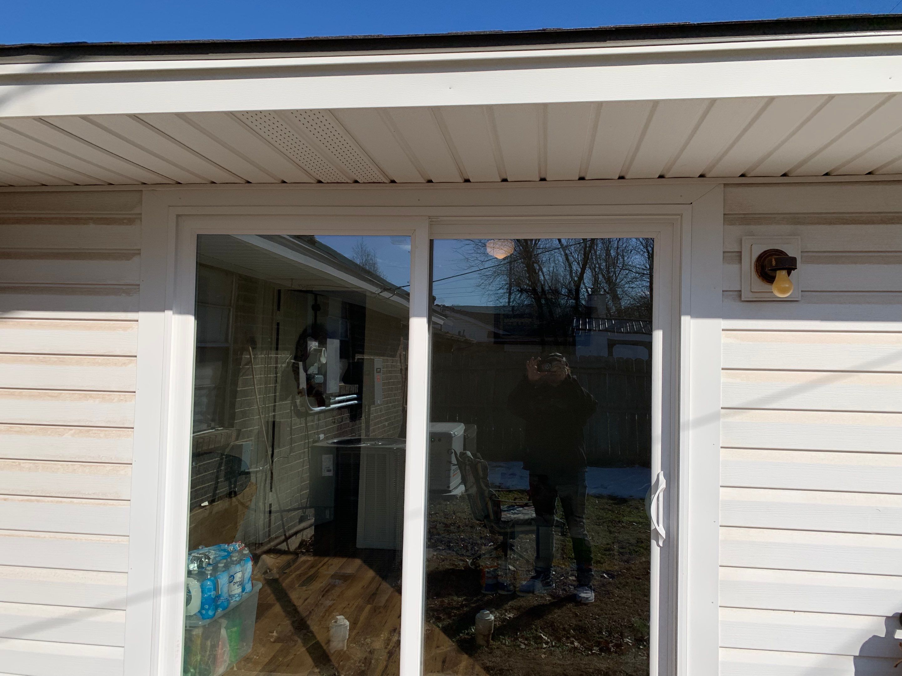 window door installation in Midwest City by McCann's Roofing and Construction