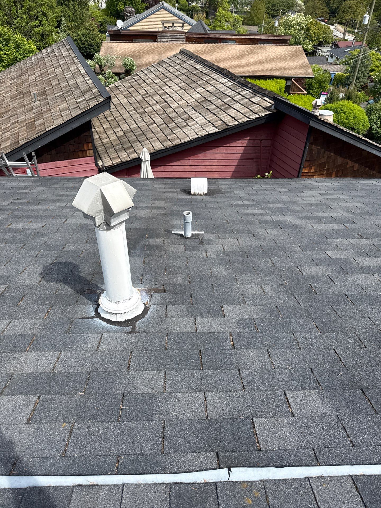 Residential Re-Roof using GAF Timberline HDZ Pewter Grey by Top Notch Roofing Inc