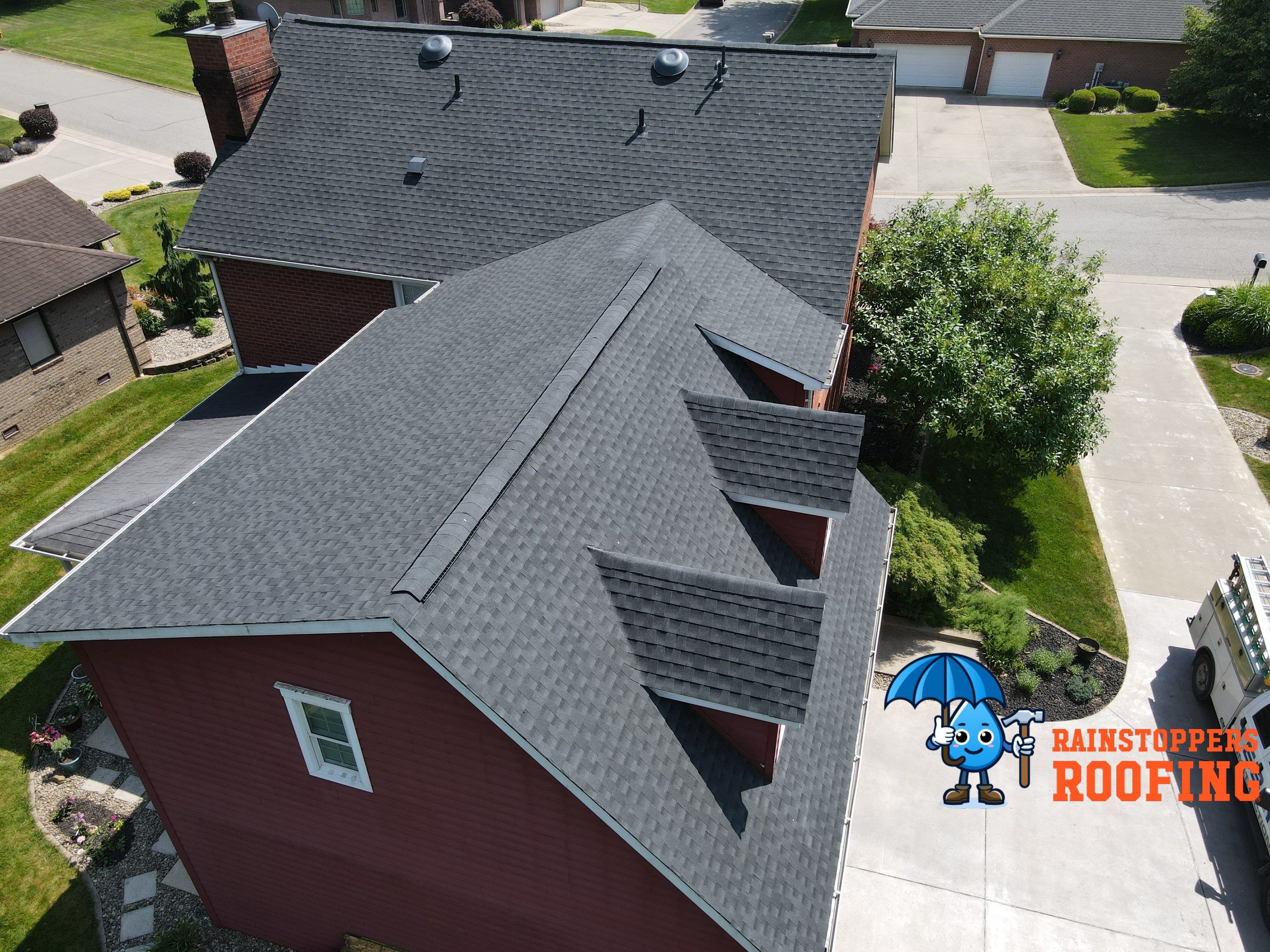 Residential Roofing Installation using GAF Timberline HDZ by Rainstoppers Roofing