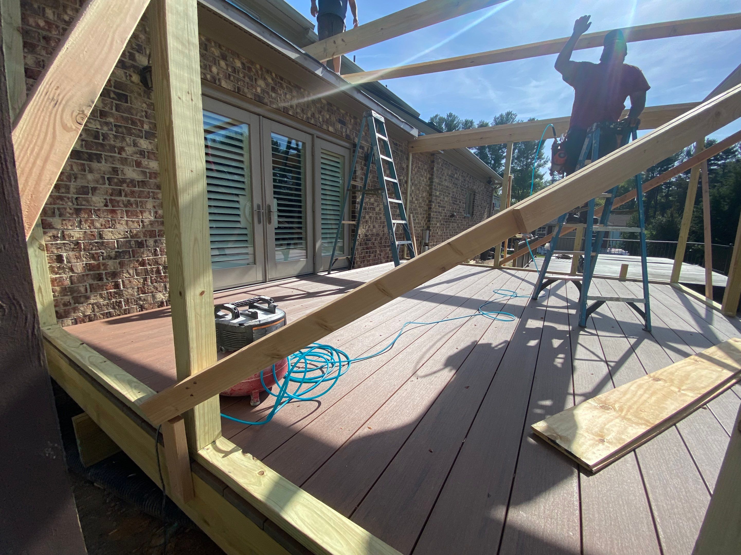 Deck/Screen porch Transformation using Timbertech by The Smet Companies, LLC
