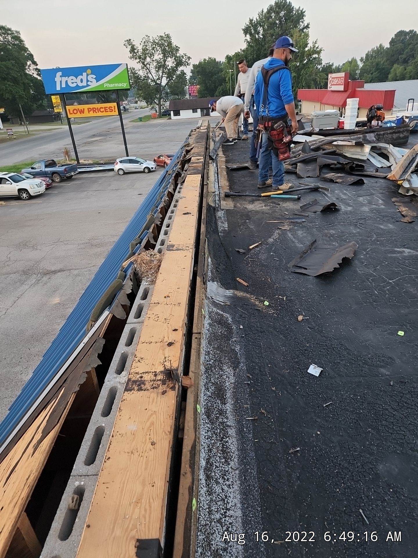 Commercial Roofing Installation using 50 mil PVC by Hostetler Roofing