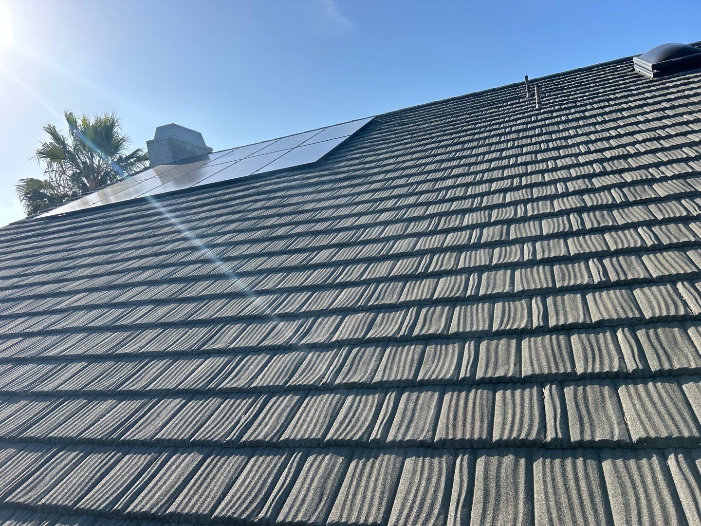 Terracotta Tile Roof Repair and Ridge Cap Sealing in Escondido by Reliable Roofing San Diego Inc.