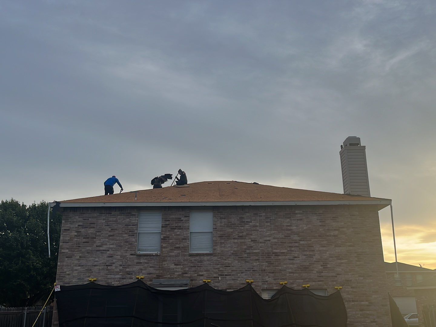 Full Roof Replacement, Chimney Rebuild and Interior Damage Replacement by First United Roofing & Construction