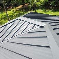 24ga 1.5" Mechanical Seam Charcoal Gray   by Total Roofing System The Metal Roof Experts