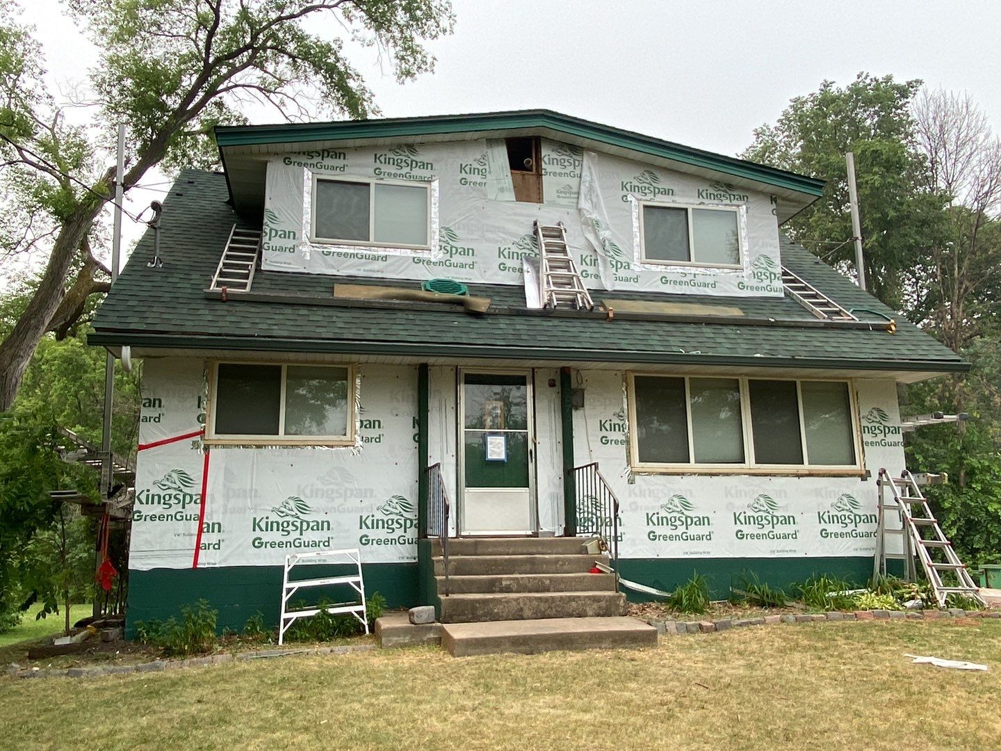 Full Exterior Restoration – Roof, Siding & Gutters | Insurance Approved | Hunter Green & Glacier White by First Impressions Exteriors