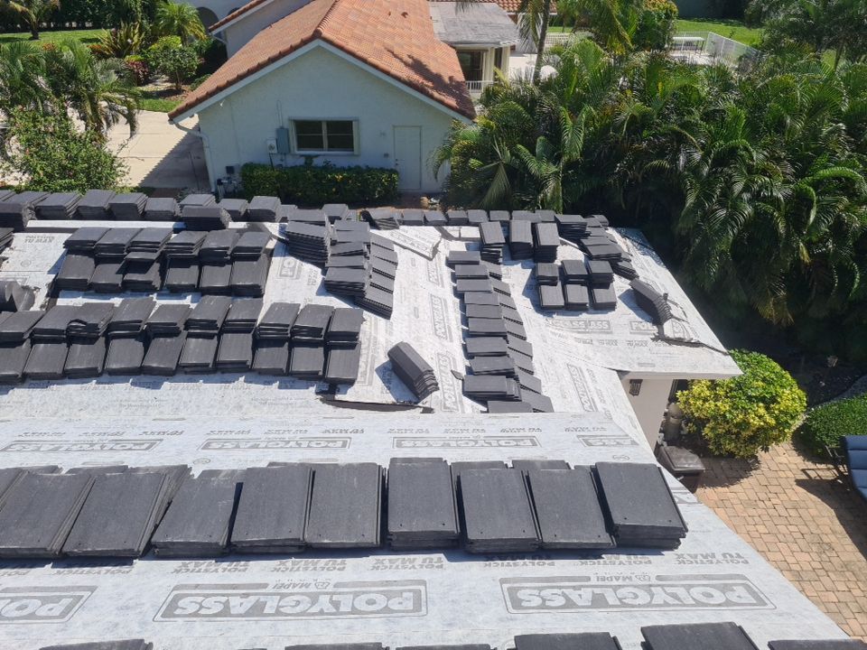 Residential Roofing Installation using Eagle Roofing Tile by BLUES BROTHERS ROOFING