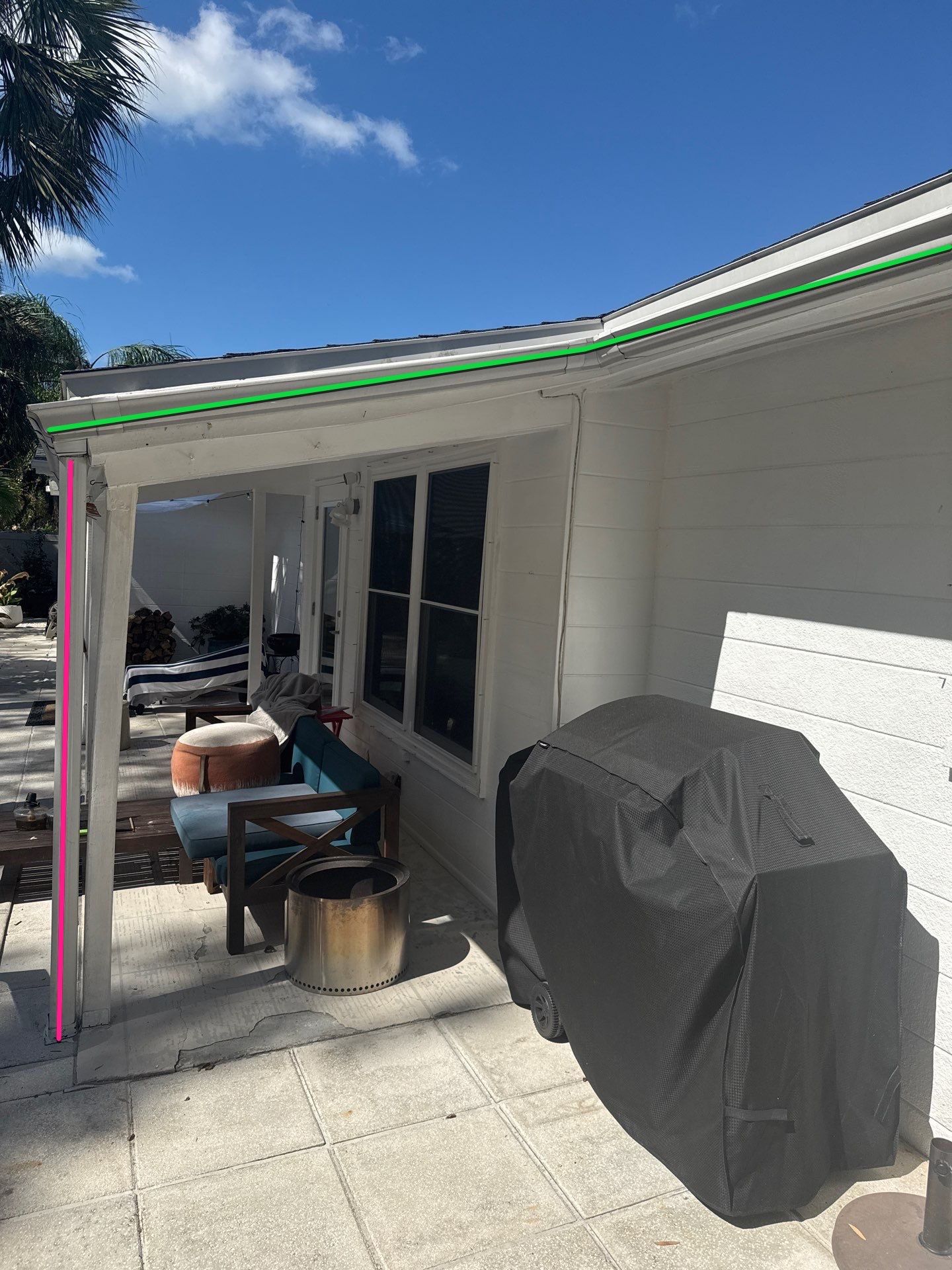 White 6-Inch Seamless Gutters in Osprey FL by Gutter Professors