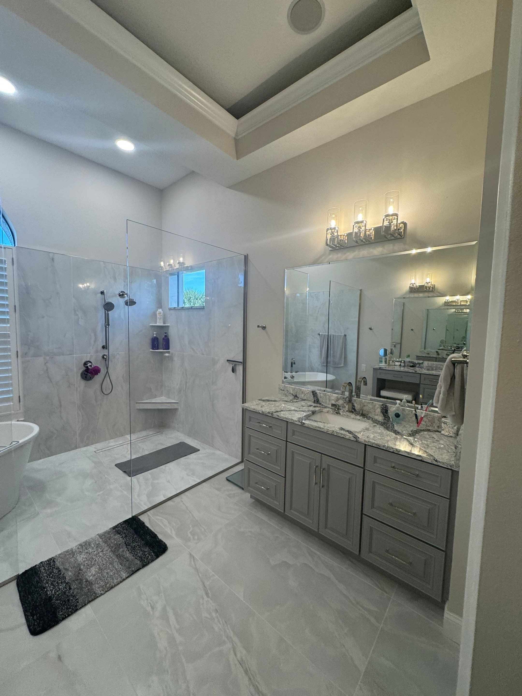 Full Luxury Master Bath Renovation by Acies Renovations