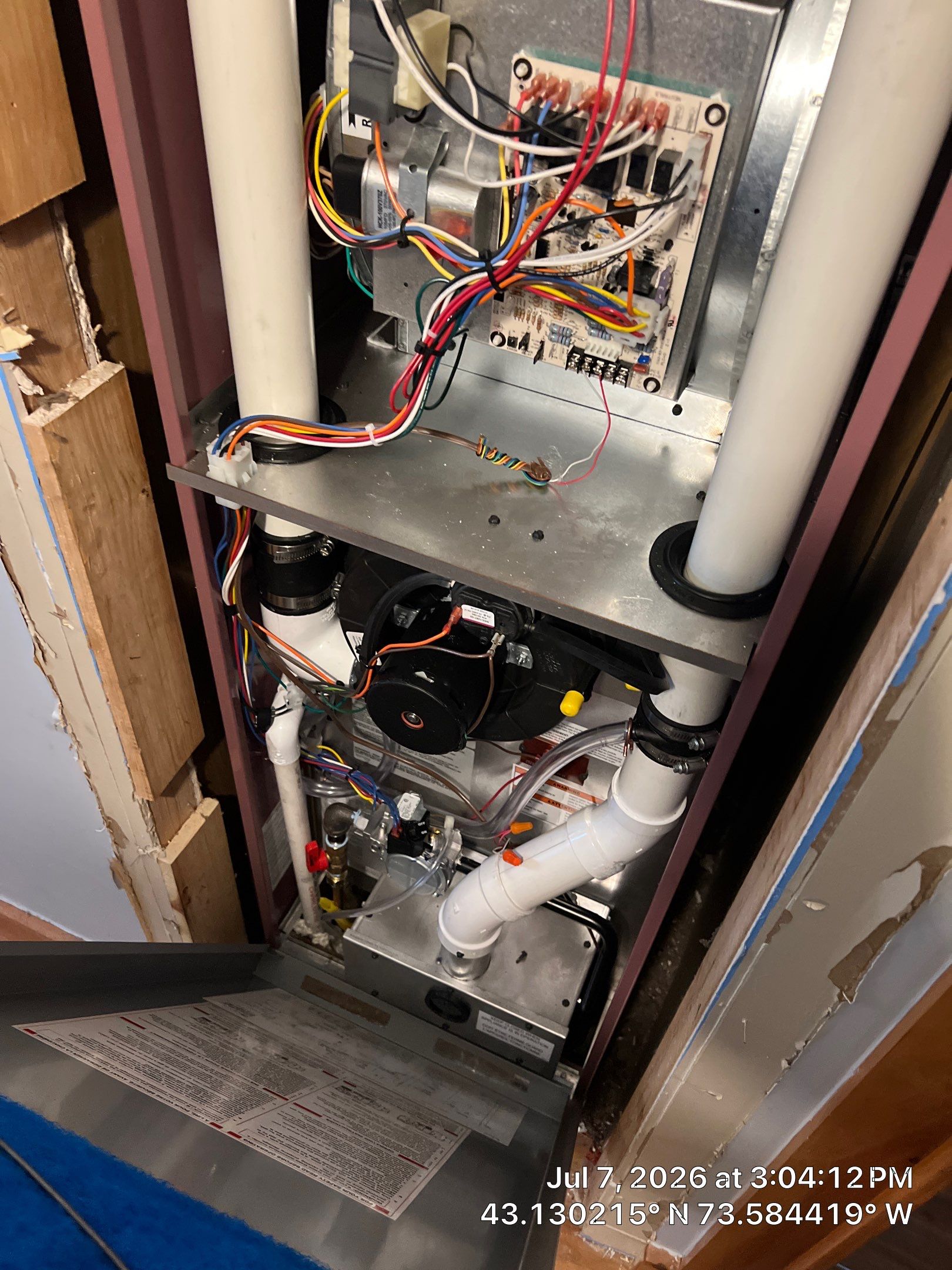 New Furnace and Mobile Home Belly Insulation Project in Greenwich by Saffron Elite Home Performance & Building Science