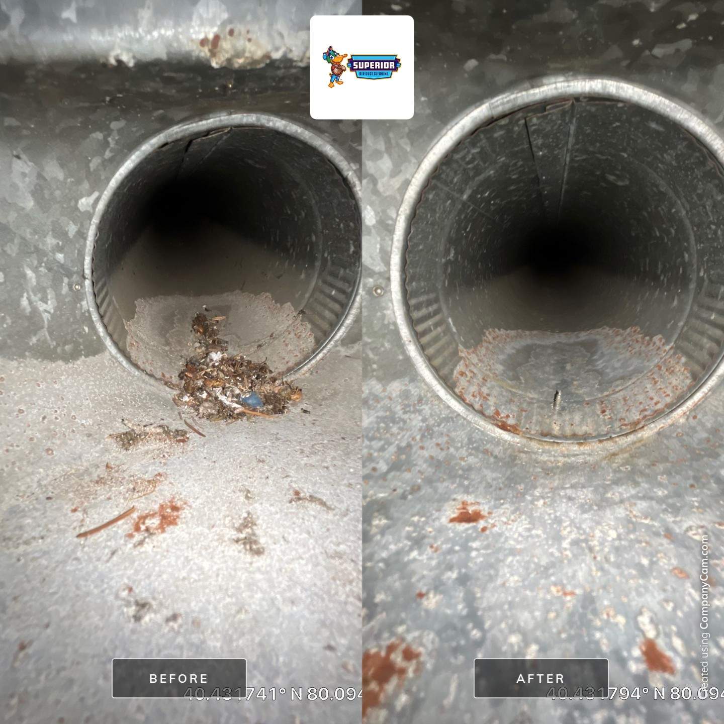 Air Duct Cleaning With a Vacuum Truck in Pittsburgh, PA by Superior Air Duct Cleaning