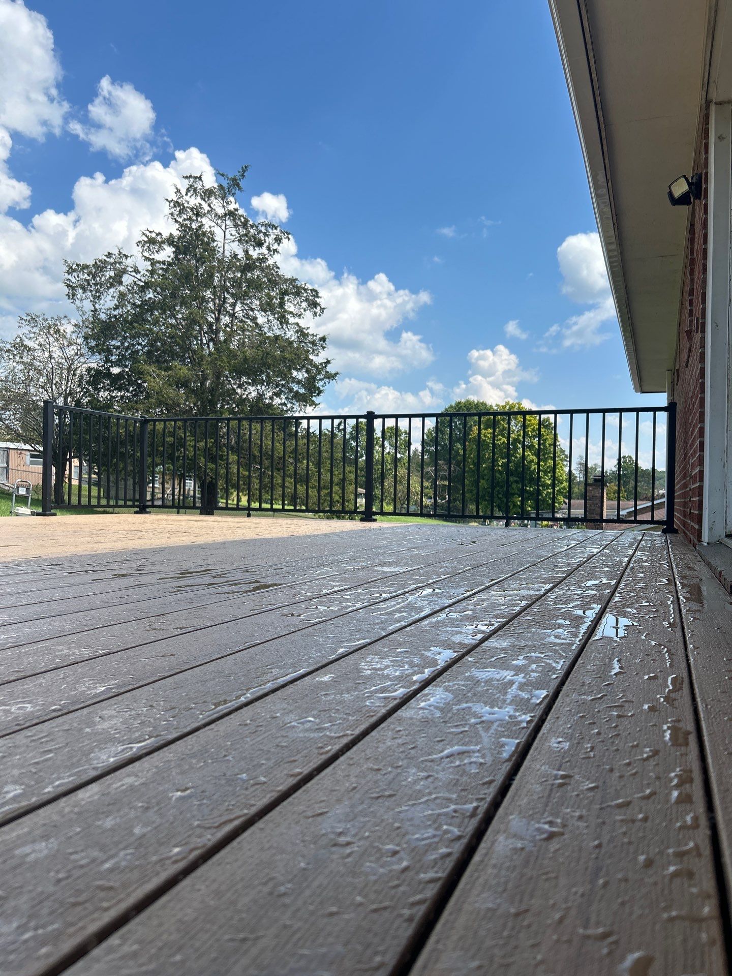 Composite Deck Replacement and Metal Railing Installation in Beckley by Walnut Hollow Decks & Outdoor Living