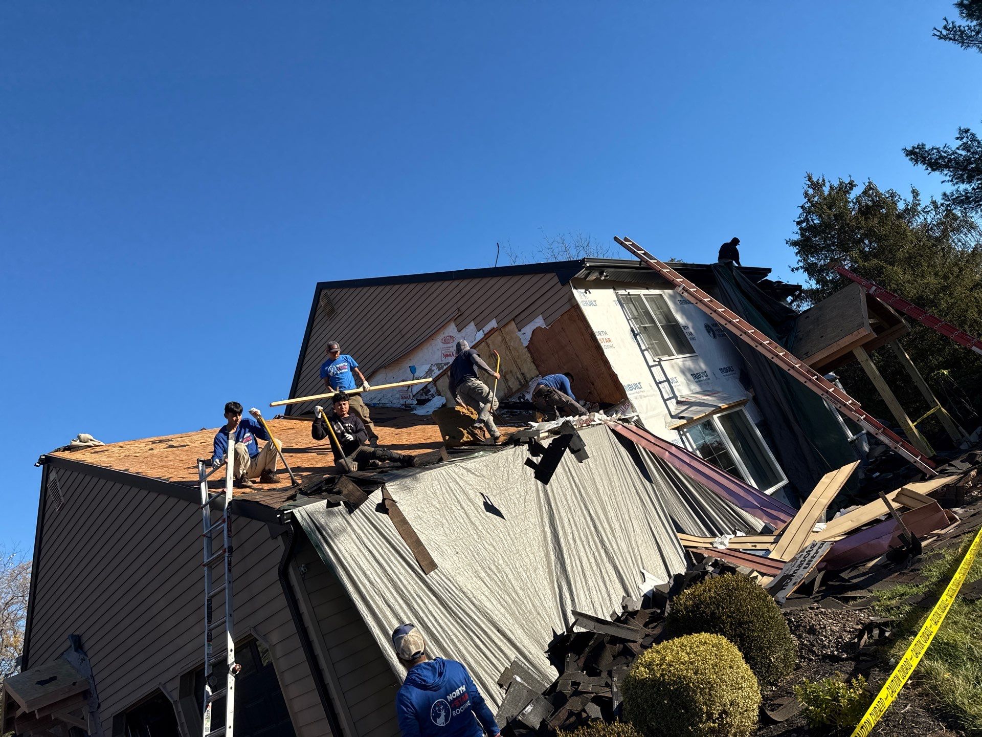 Full Exterior Renovation with GAF Roofing System in North Wales by North Star Roofing