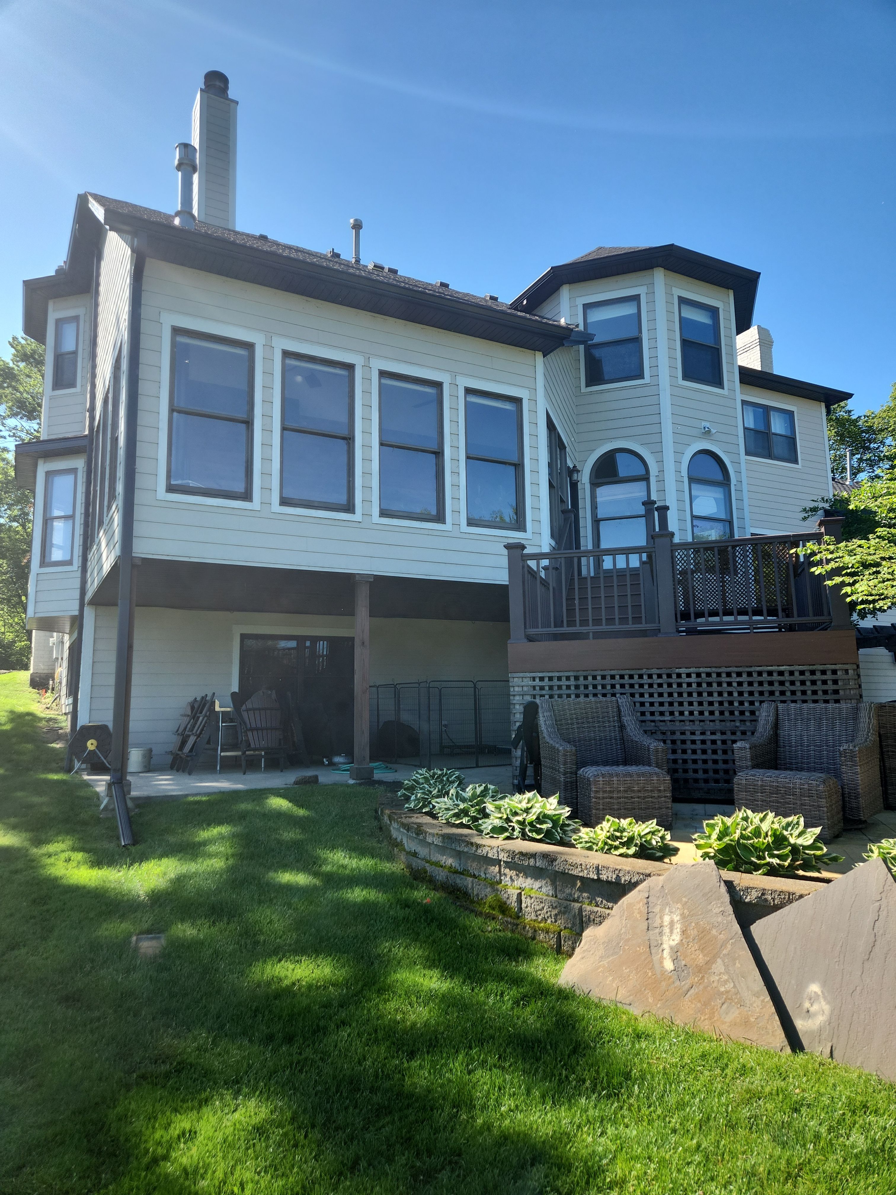 6" Black Gutters in White Bear Lake  by Next Level Seamless Gutters / Exteriors Inc.