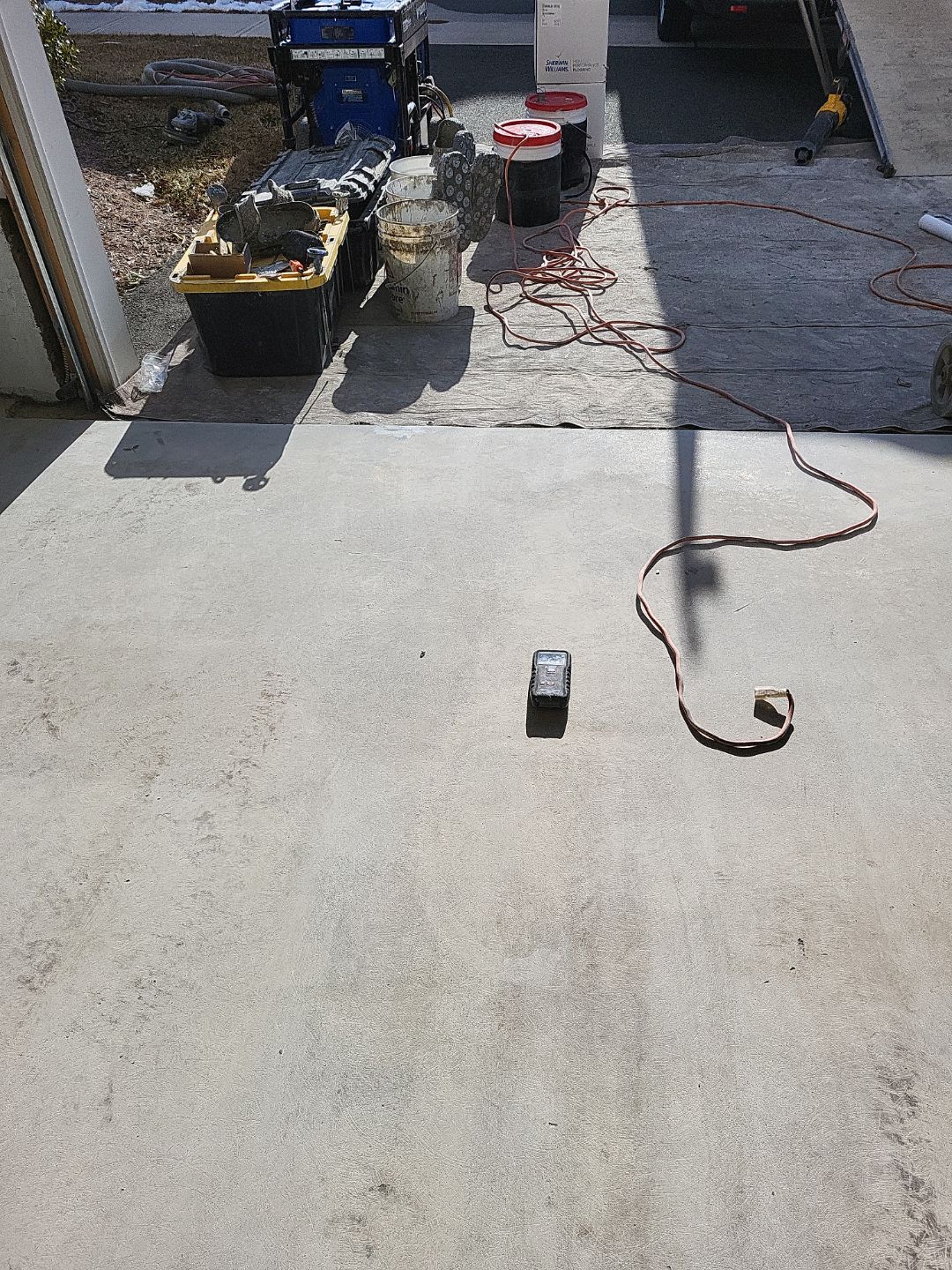 Garage Floor Coating using Penntek by Spectrum Painting, LLC