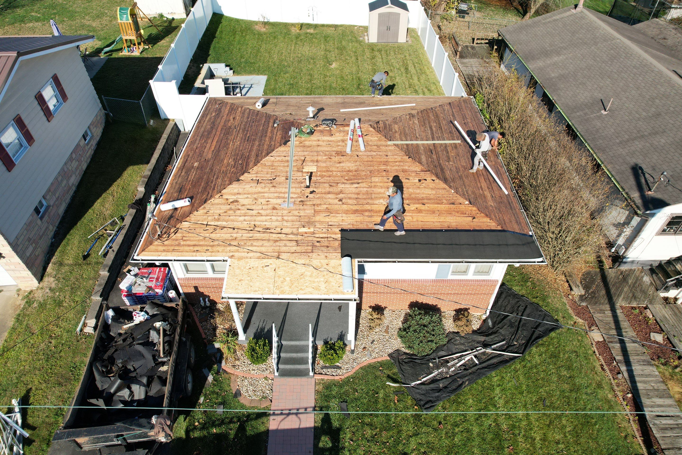 Residential Roofing Installation using GAF Timberline HDZ Pewter Gray by Rainstoppers Roofing