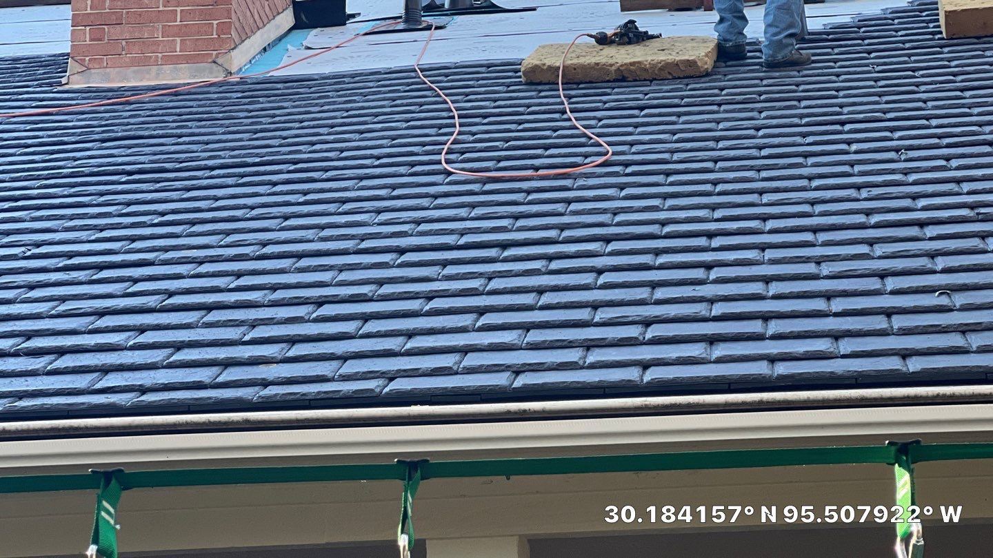 Residential Roof Replacement using Davinci Province Slate Shingles by Elite Roofing LLC