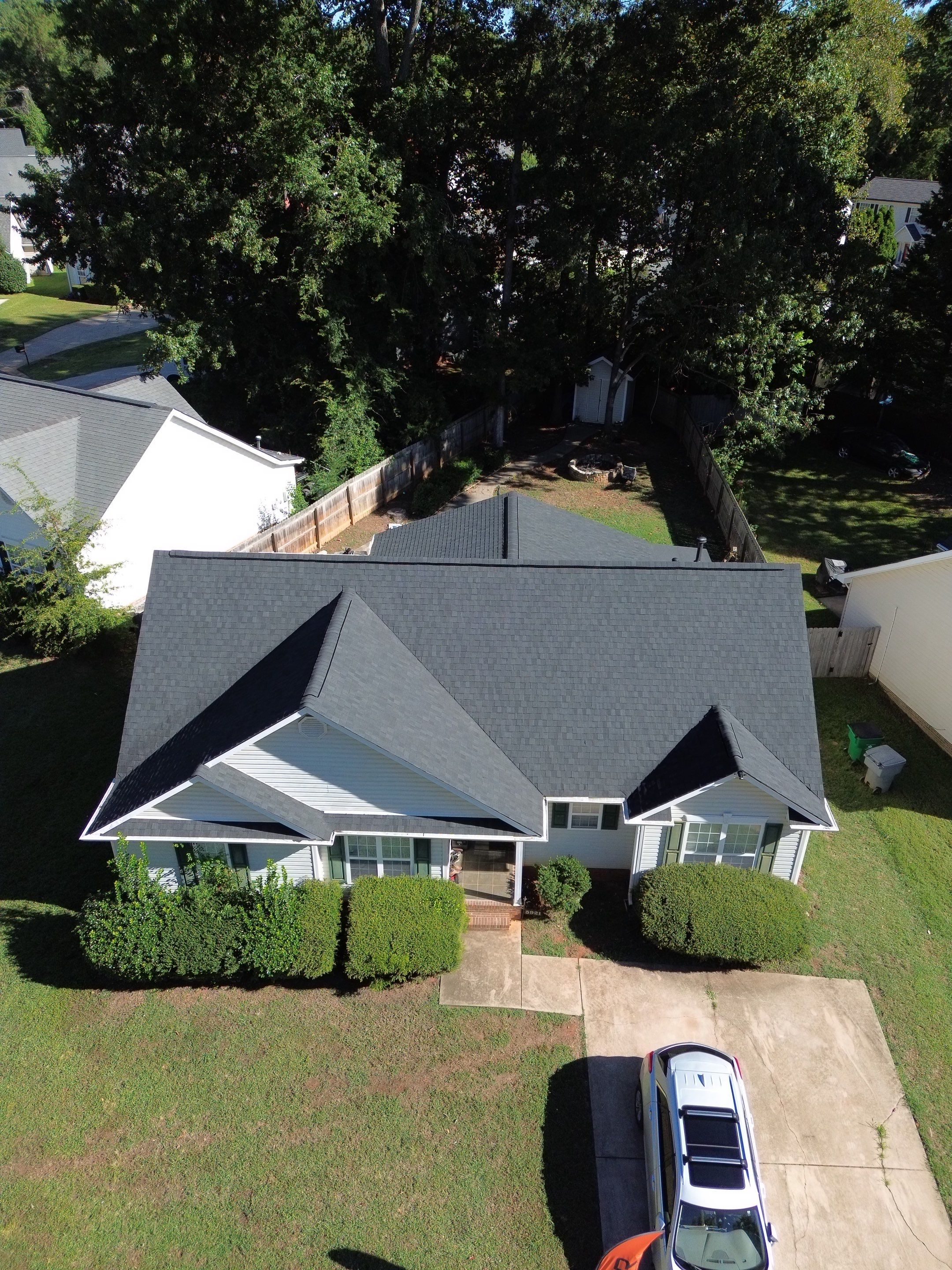 Roof and gutter replacement by hail and wind damage by Just Brilliant Restoration JBR