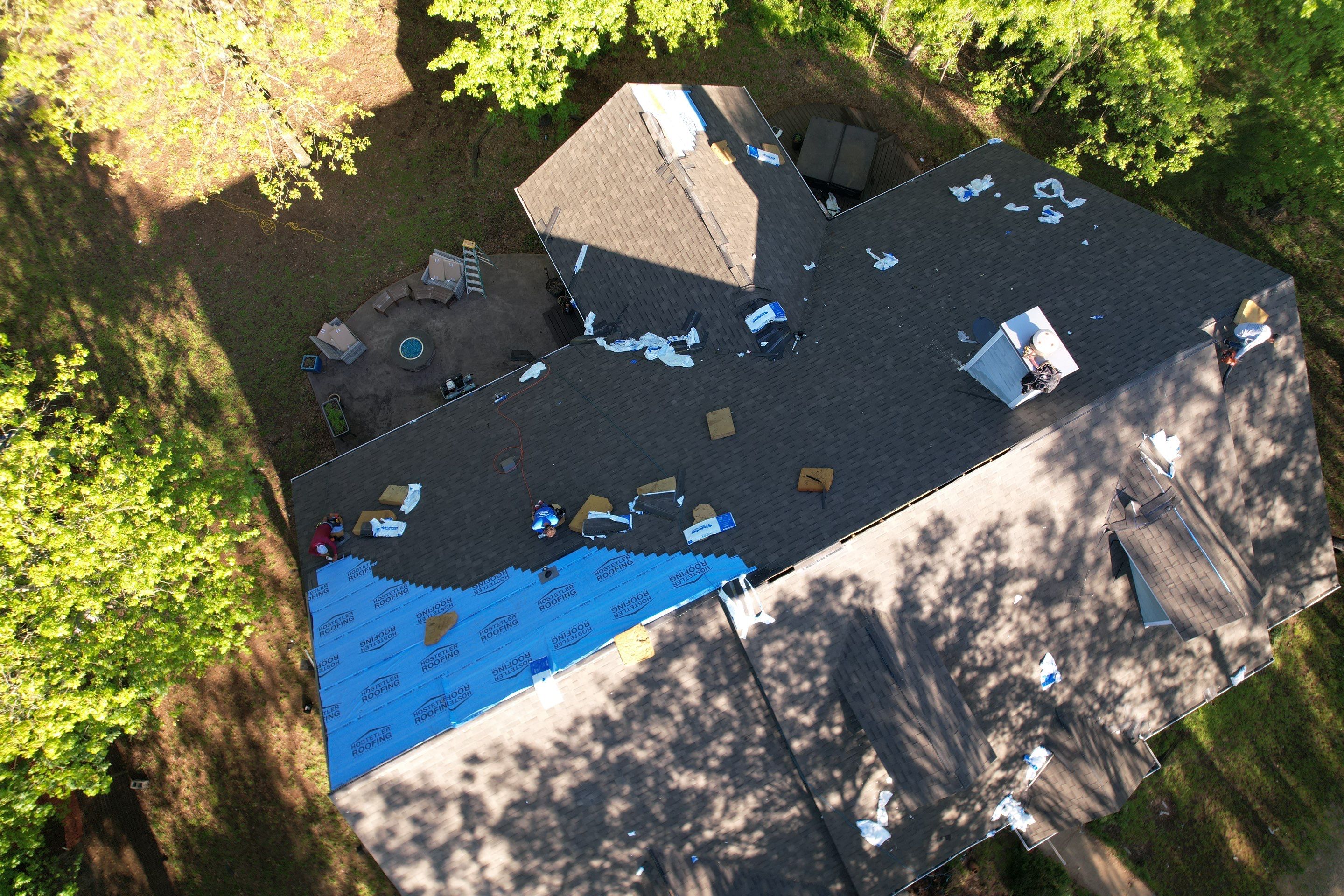 Residential Shingle Reroof using Malarkey Vista by Hostetler Roofing