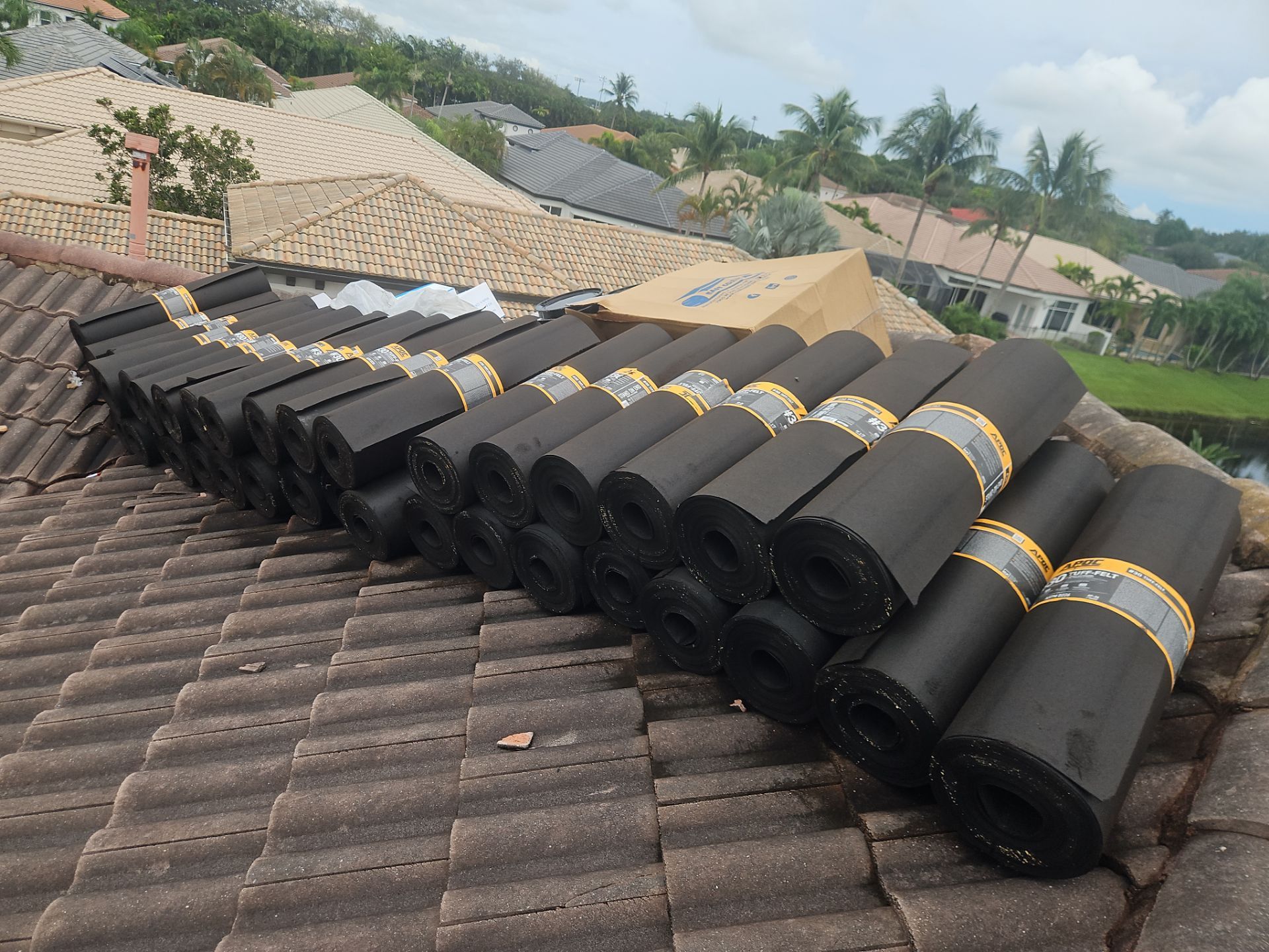 Residential Roofing Installation using 1" Nail strip metal roof by BLUES BROTHERS ROOFING