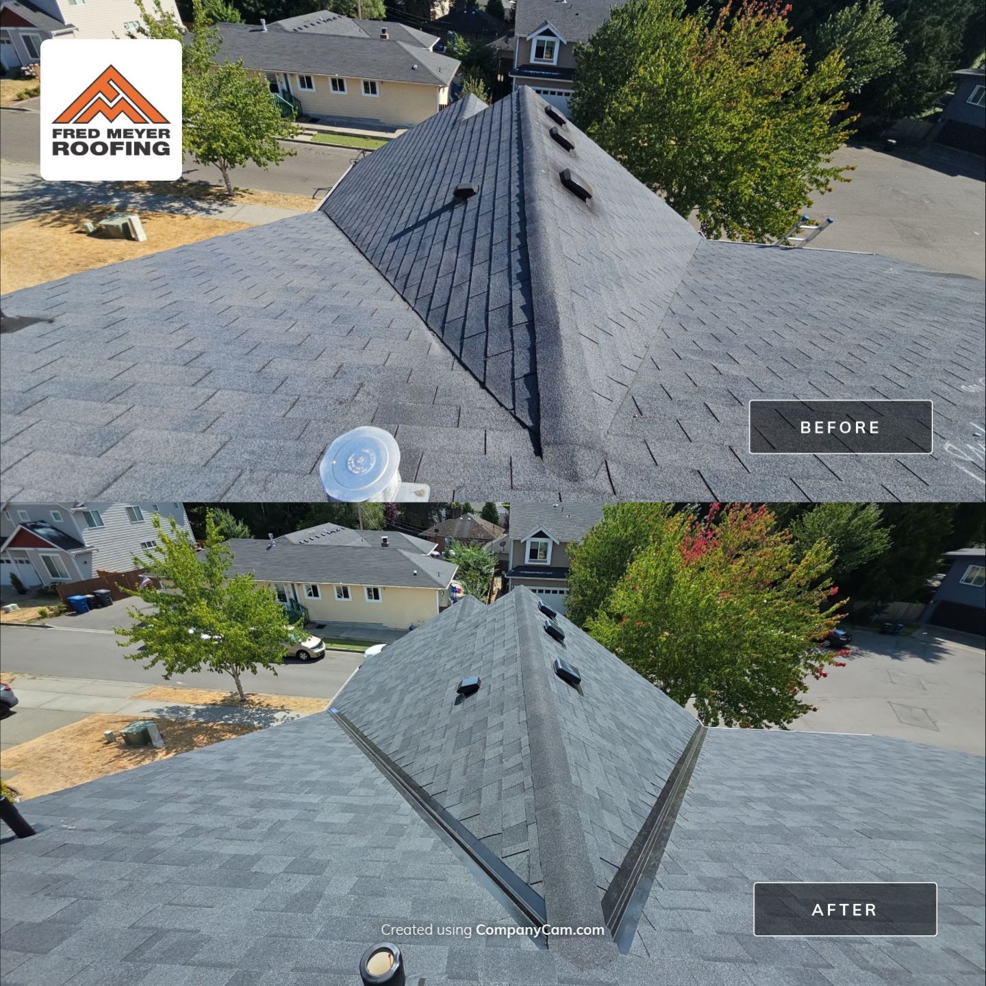 Roof Project in Burien by Fred Meyer Roofing