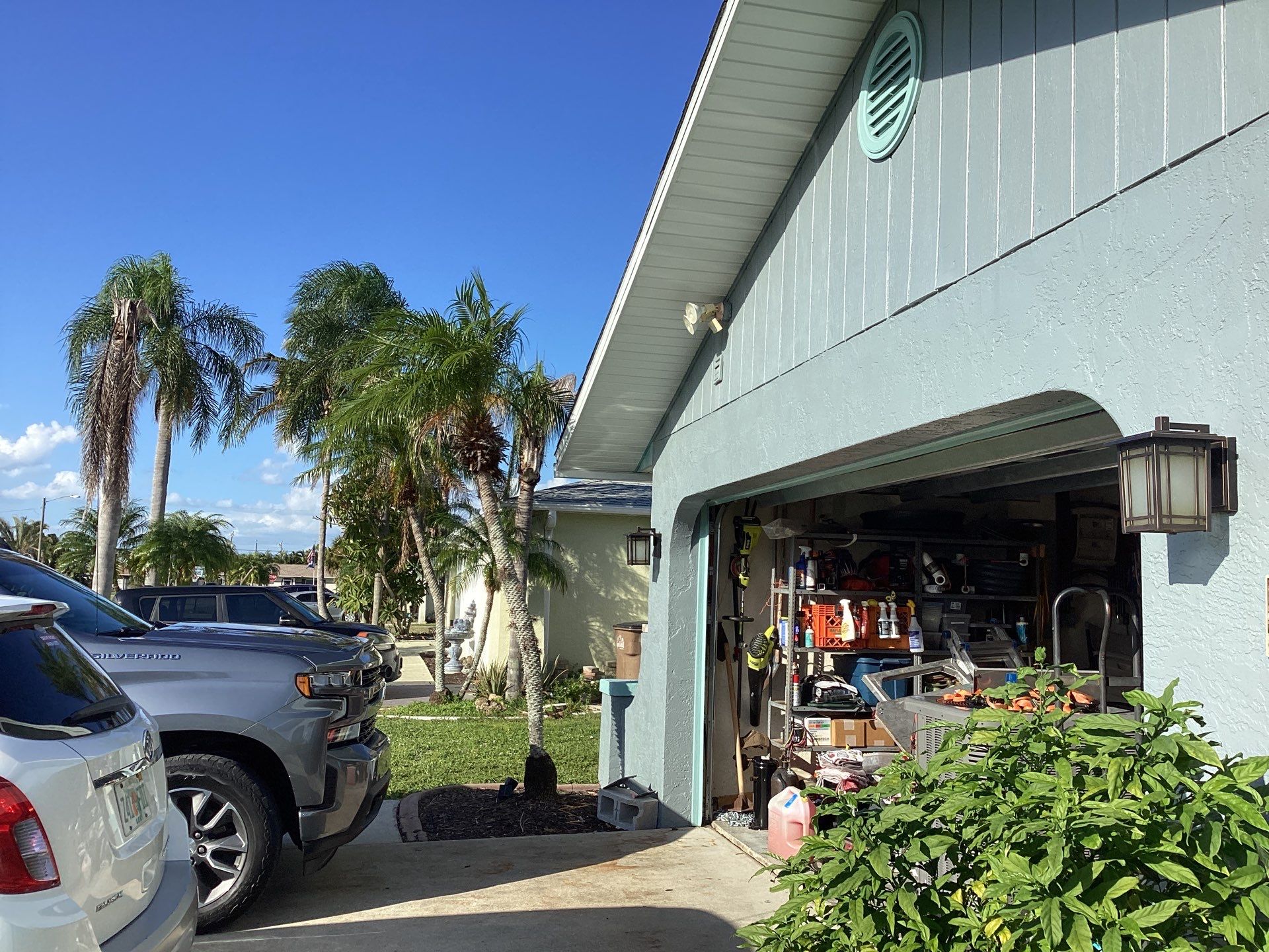 Soffit and Fascia Installation using White Vinyl Soffit in Cape Coral FL by Gutter Professors