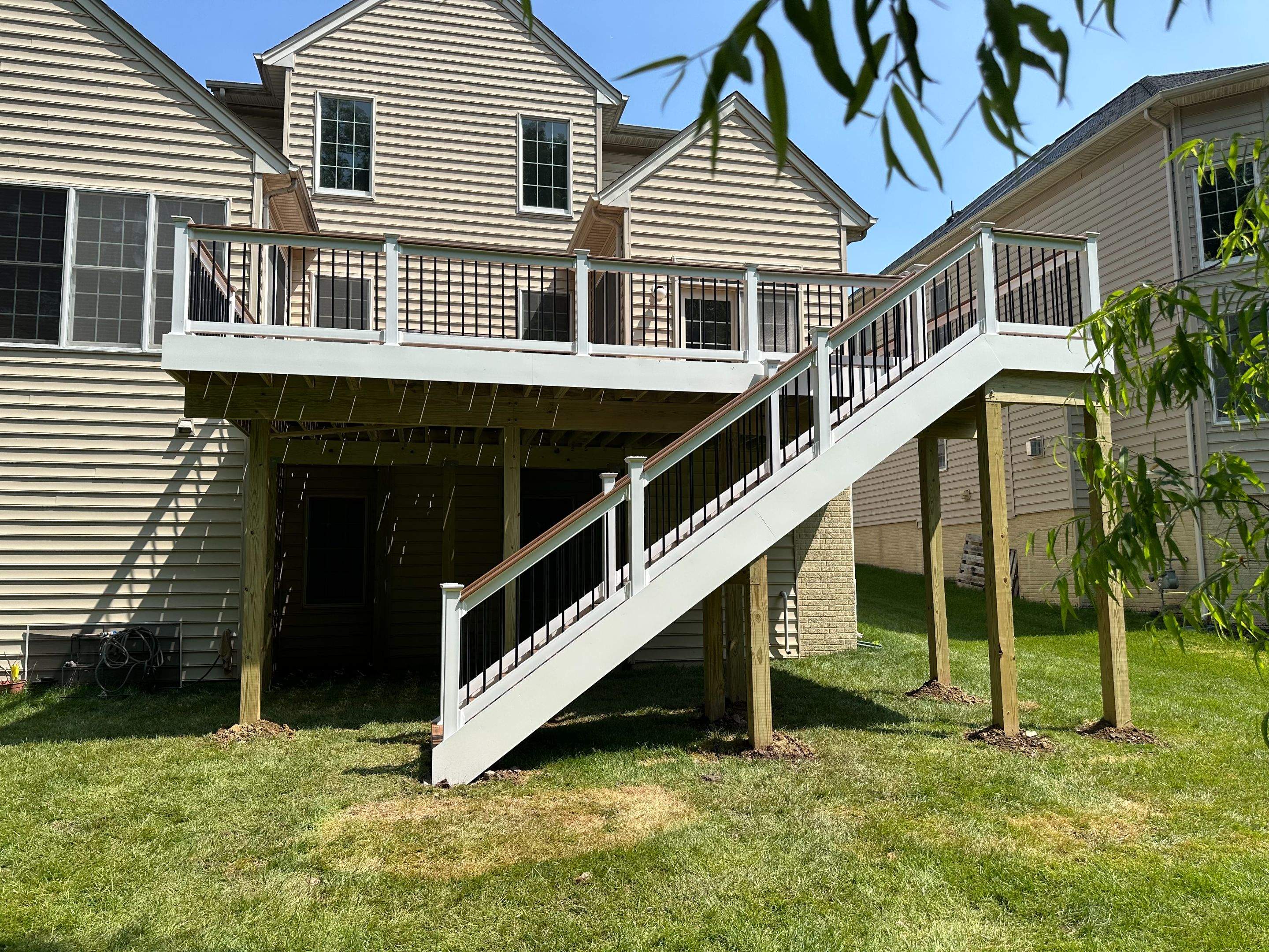 New Trex Composite Deck in South Riding, VA by Sunburst Construction Inc
