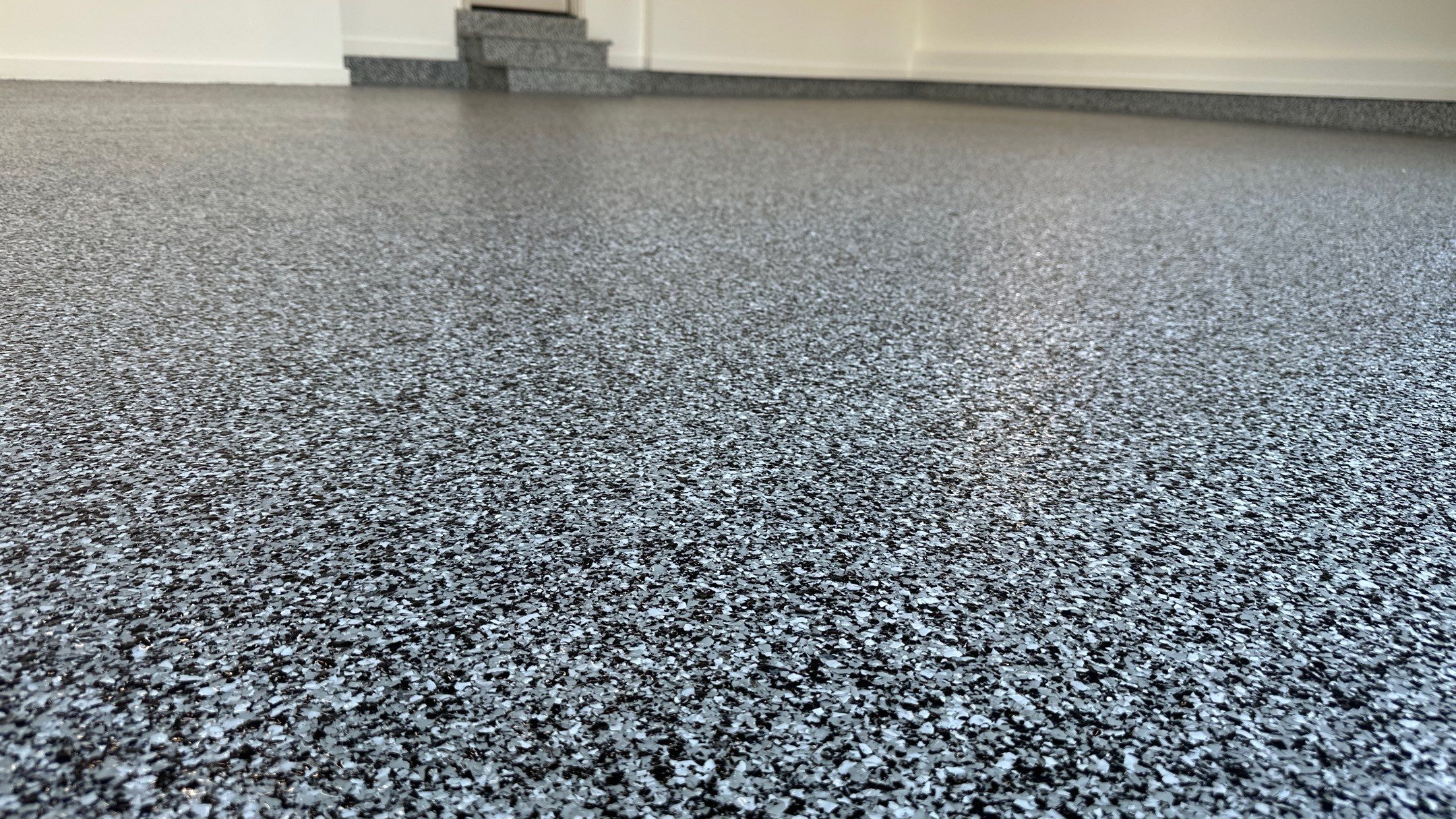 Domino Floors just offer a nice clean look. Wow! by Banner Garage
