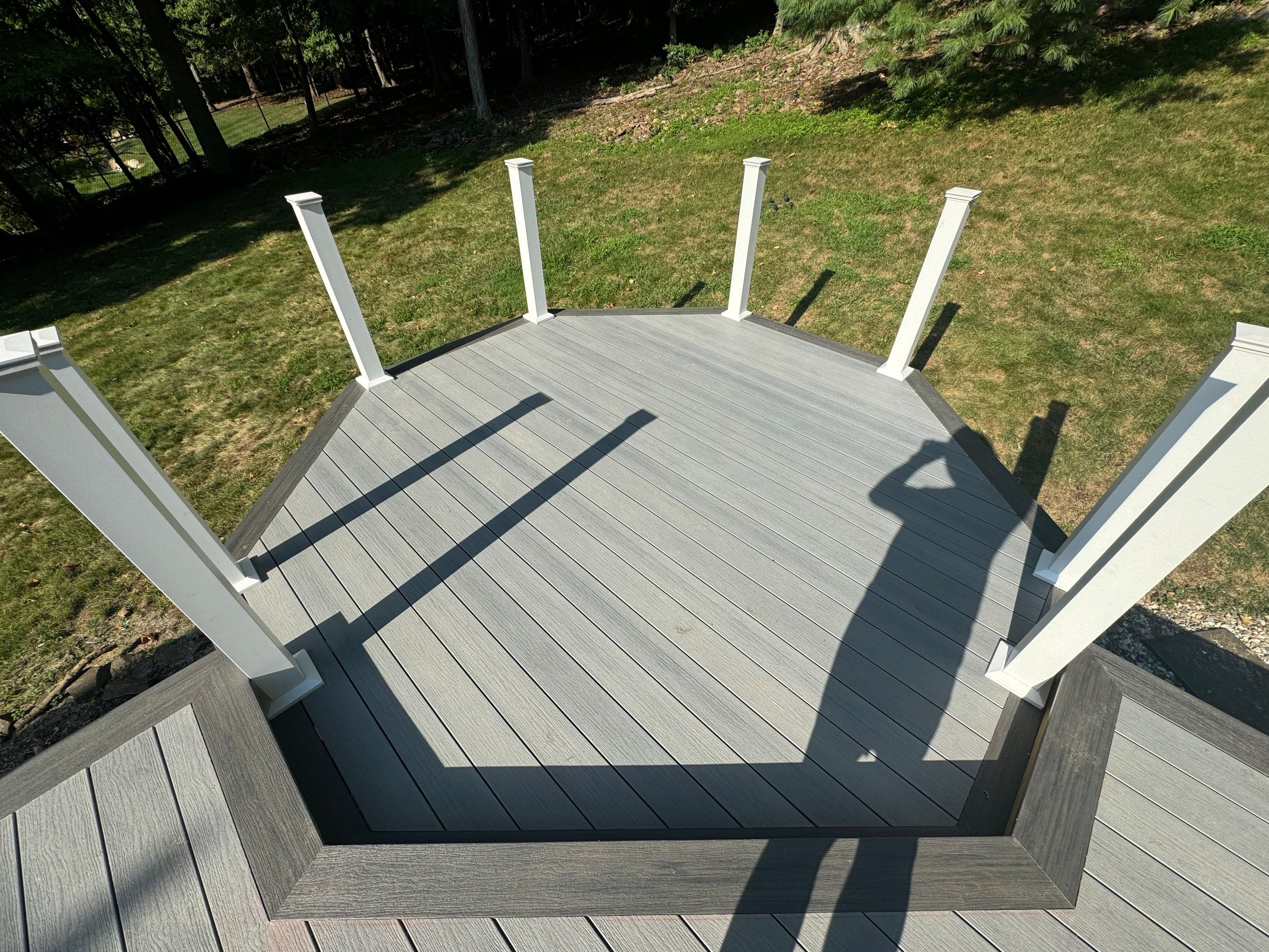 Deck Resurface with Gazebo and Bench by deck guardian