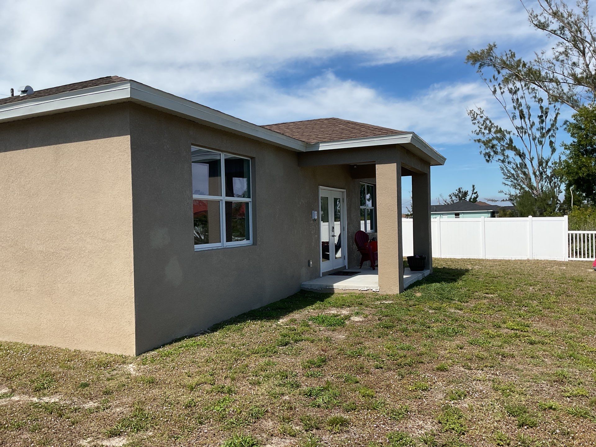 Royal Brown Seamless Gutters in Cape Coral FL by Gutter Professors